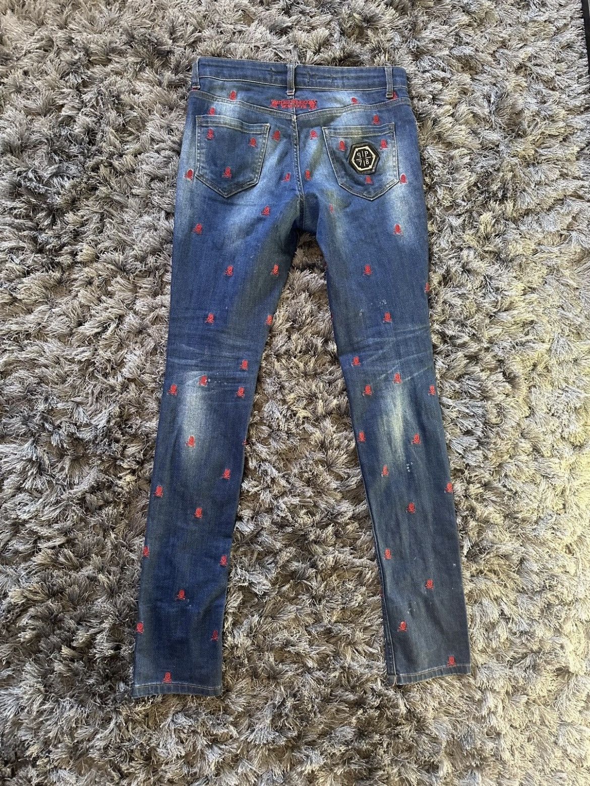 Philipp Plein Phillip Plein Illegal Fight ClubUnited Warriors Skull Denim Size US 30 / EU 46 - 2 Thumbnail