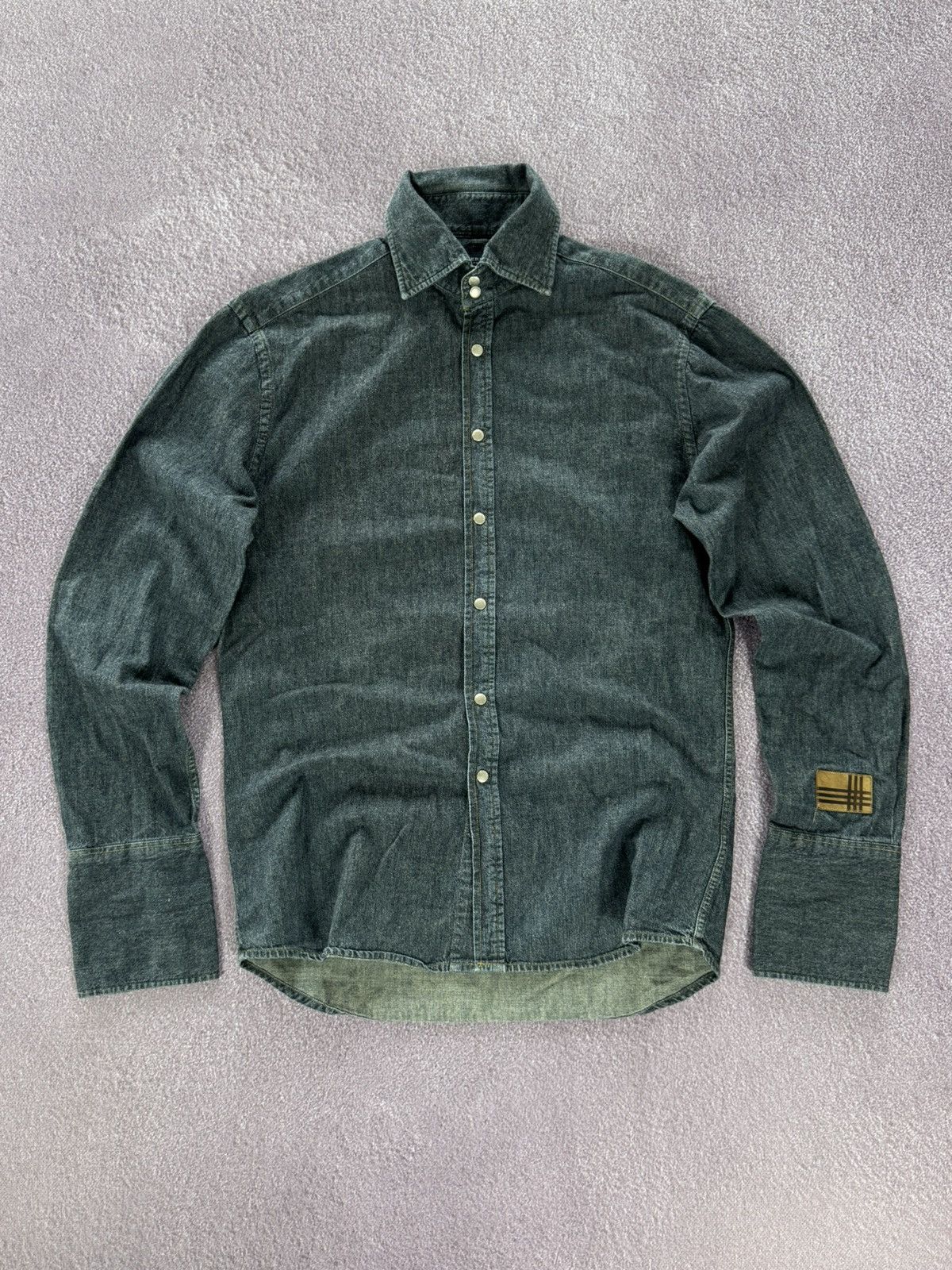 Burberry Burberry 00’s Luxury Denim Button Up Shirt Size US M / EU 48-50 / 2 - 1 Thumbnail