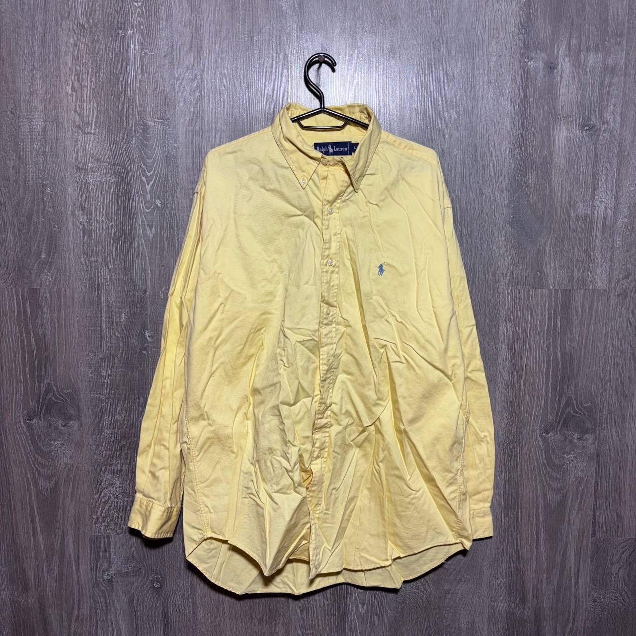 Polo Ralph Lauren Vintage Ralph Lauren Yarmouth Yellow Oxford Button Shirt Size US L / EU 52-54 / 3 - 1 Thumbnail