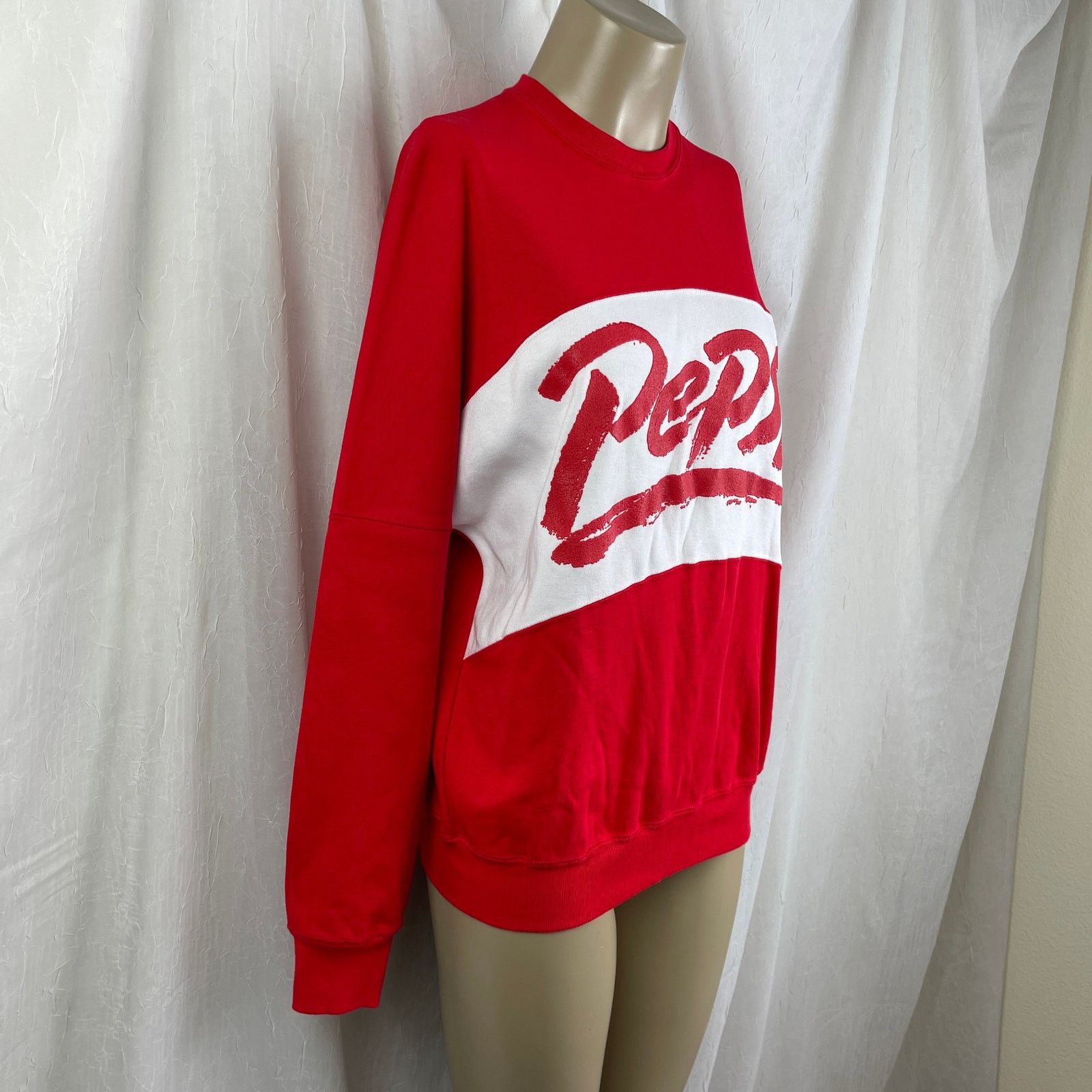Pepsi VTG 1980’s Red White Pepsi Drop Shoulder Sweatshirt NWOT M Size US M / EU 48-50 / 2 - 4 Thumbnail