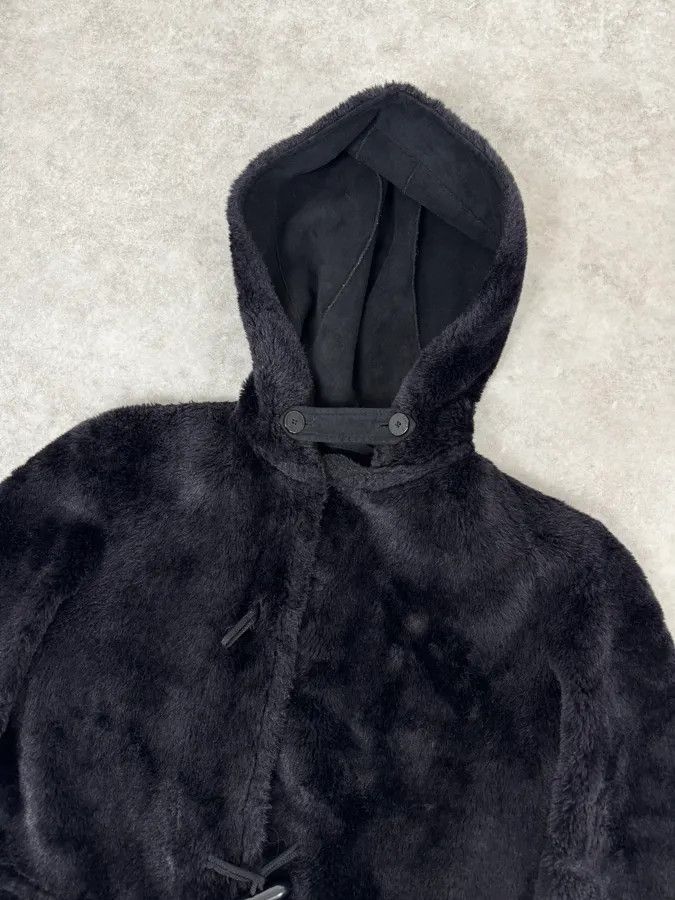 Emporio Armani 1990s Emporio Armani Black Reversible Faux Fur Coat Size XS / US 0-2 / IT 36-38 - 7 Thumbnail