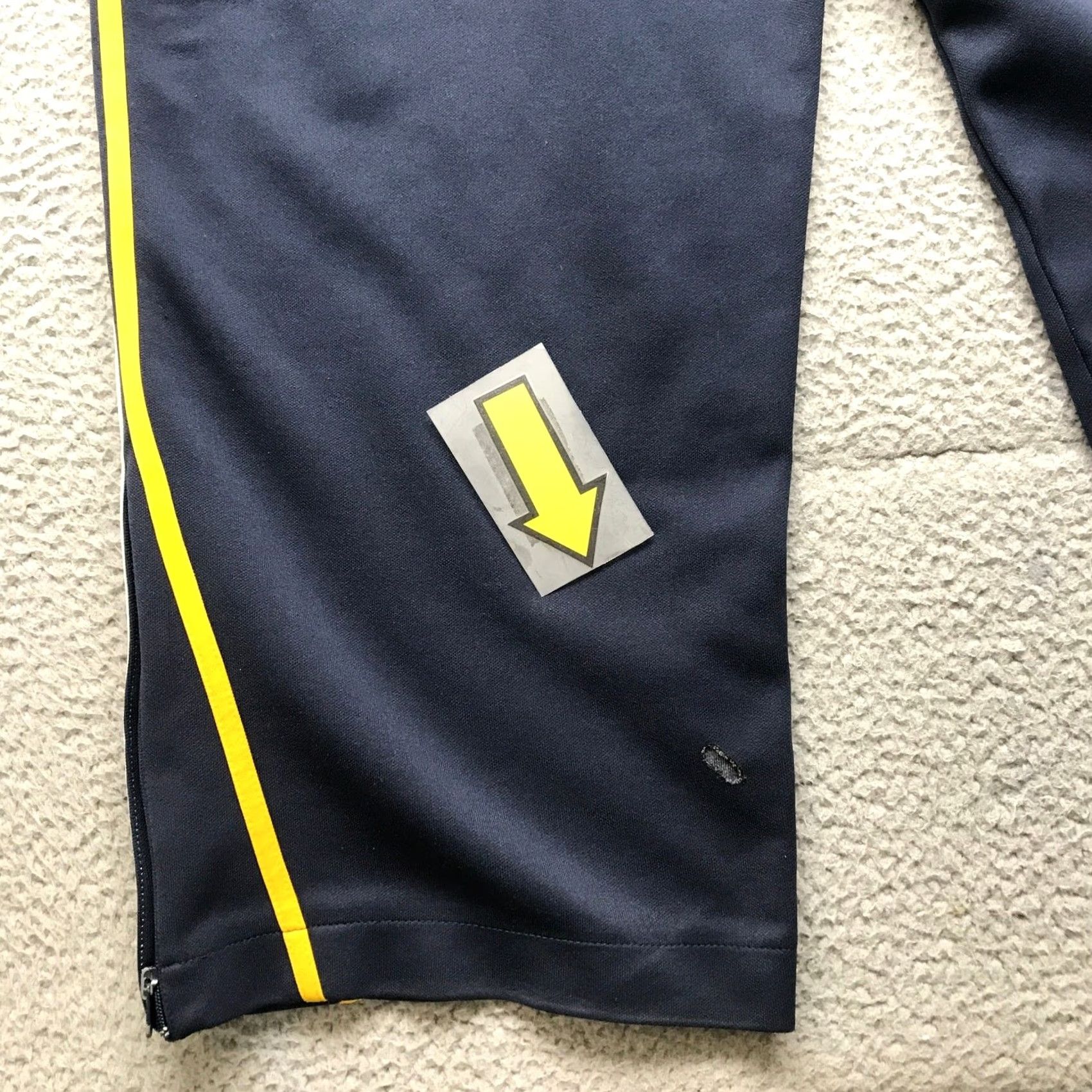 Vintage VINTAGE Gear Seven Athletic Track Pants Mens Large L Navy White Striped Logo Pockets Size US 33 - 4 Thumbnail