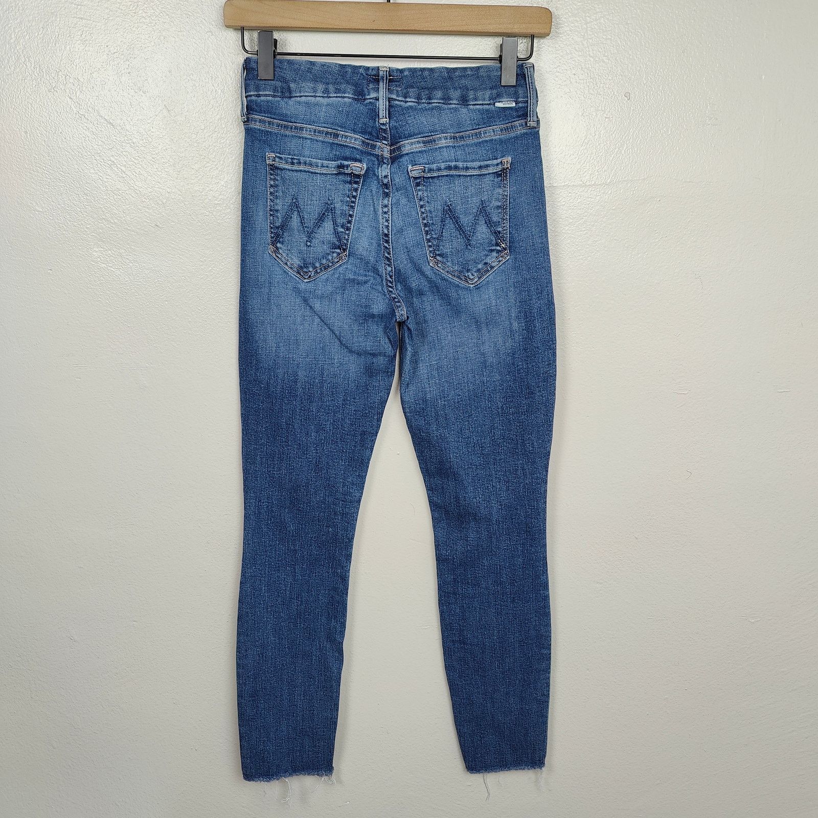 MOTHER Mother Looker Ankle Fray Jeans Womens 24 Girl Crush Size 24" / US 00 / IT 34 - 6 Thumbnail