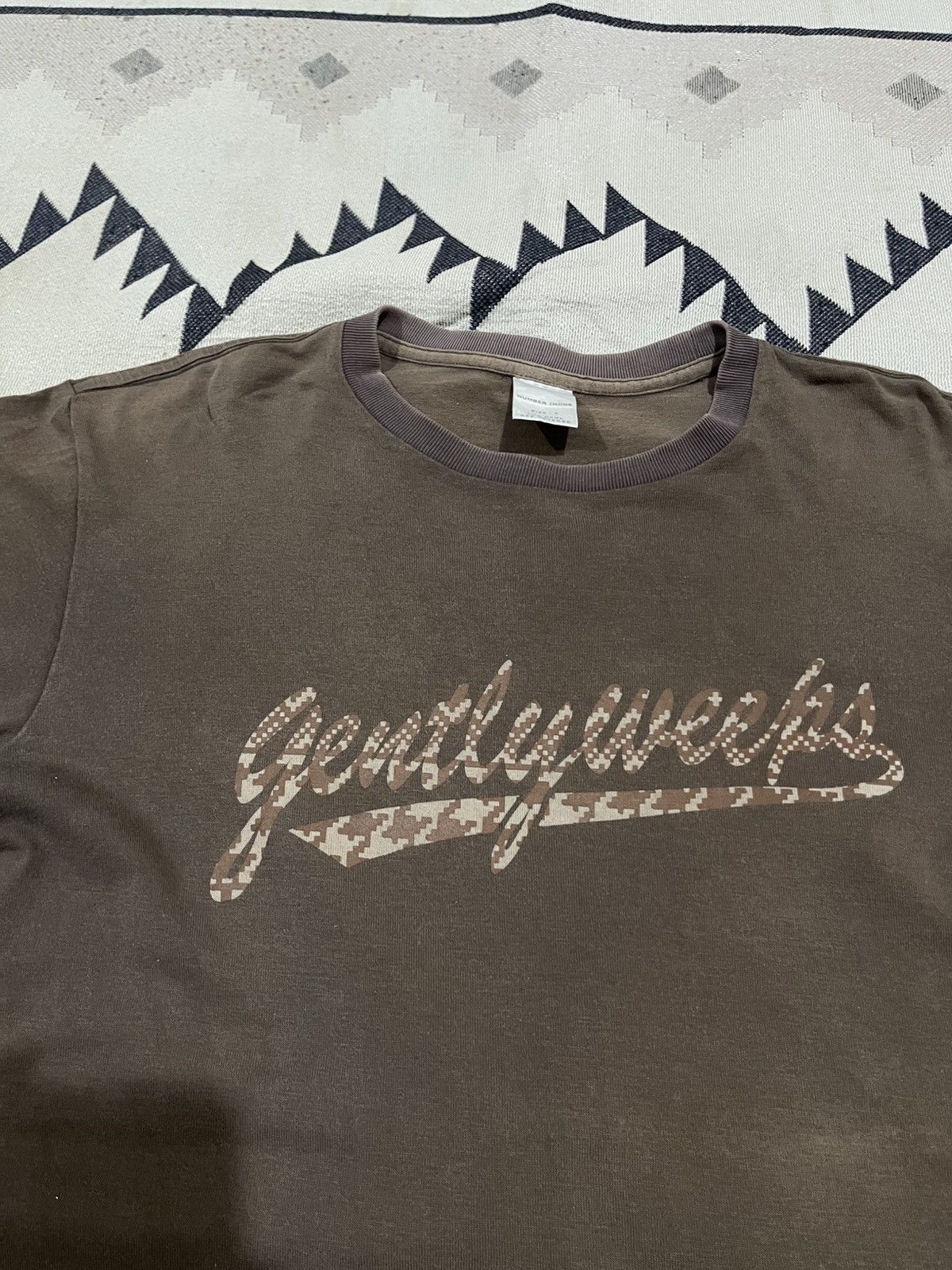 Number (N)ine SS02 NUMBER (N)INE X THE BEATLES GENTLY WEEPS NINE FADED TEE Size US M / EU 48-50 / 2 - 9 Thumbnail
