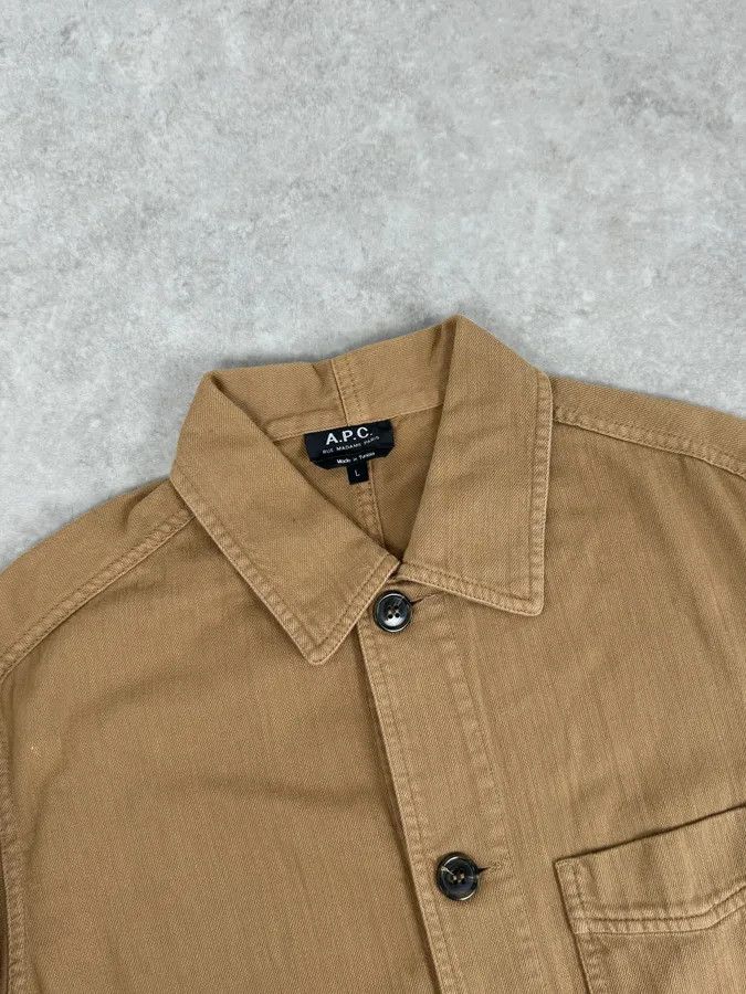 A.P.C. A.P.C. Camel Cotton Shirt Jacket Cargo Pockets Size US M / EU 48-50 / 2 - 5 Thumbnail