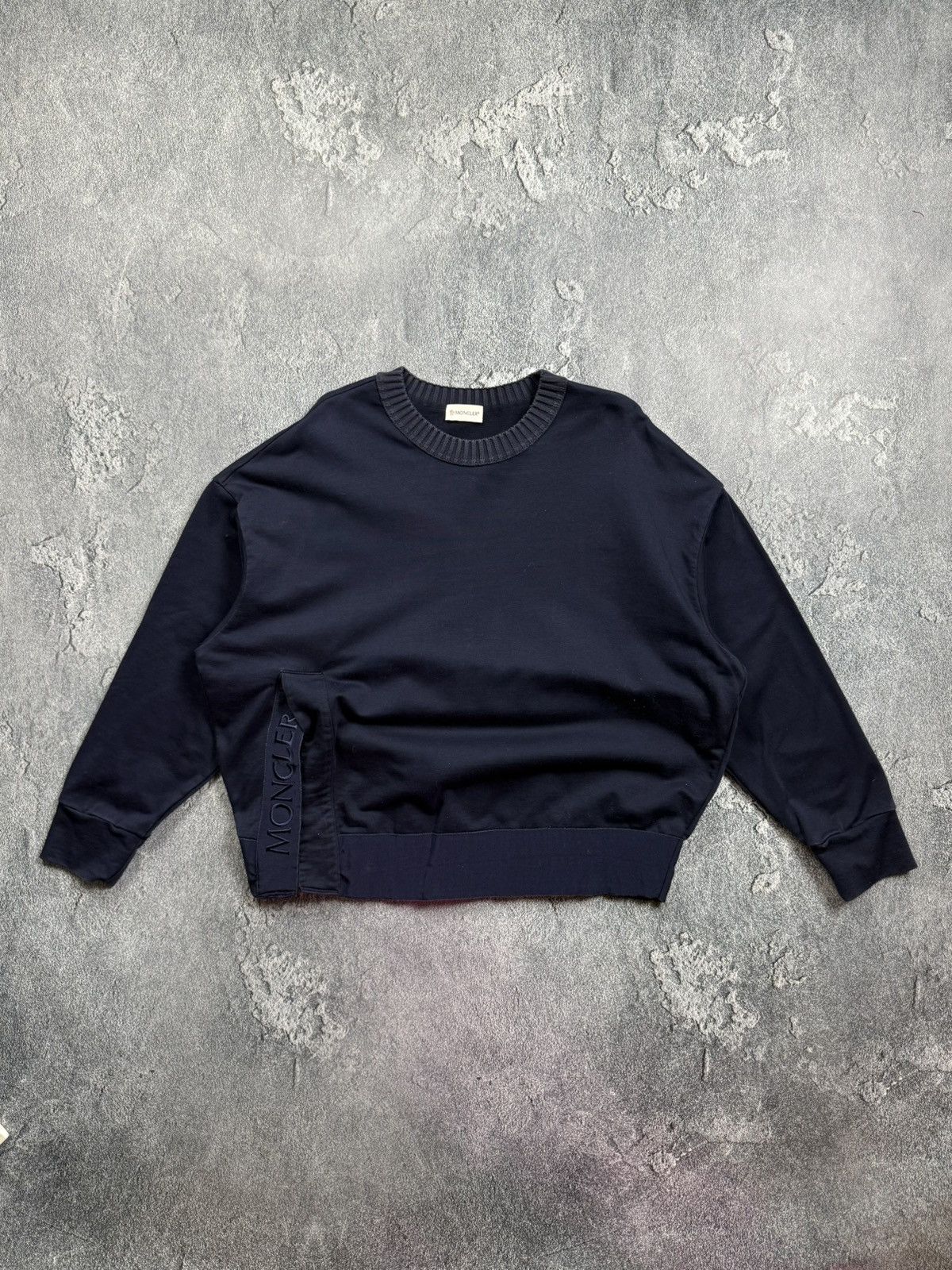 Moncler Moncler Maglia Girocollo Cotton Logo Oversize Sweatshirt Size M / US 6-8 / IT 42-44 - 1 Thumbnail