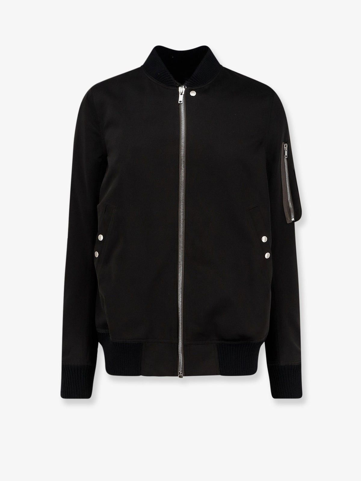 Rick Owens Rick Owens FW22 Fog Black Cropped Bomber Jacket - US XL