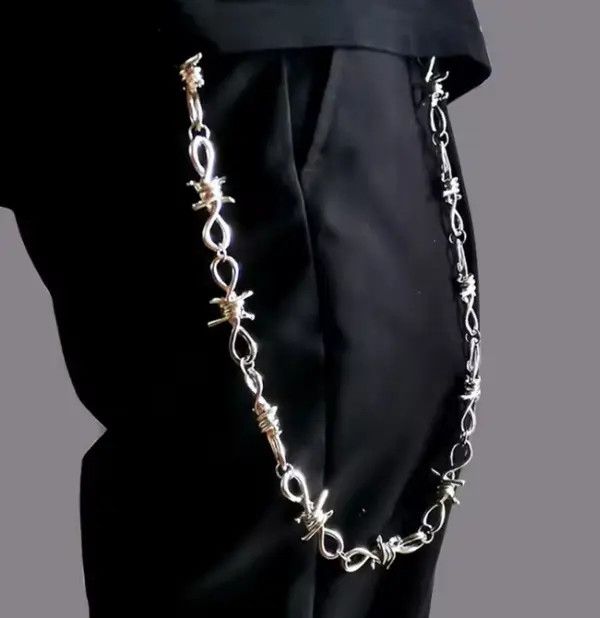 Jewelry Barb Wire Wallet Chain Size ONE SIZE - 6 Thumbnail