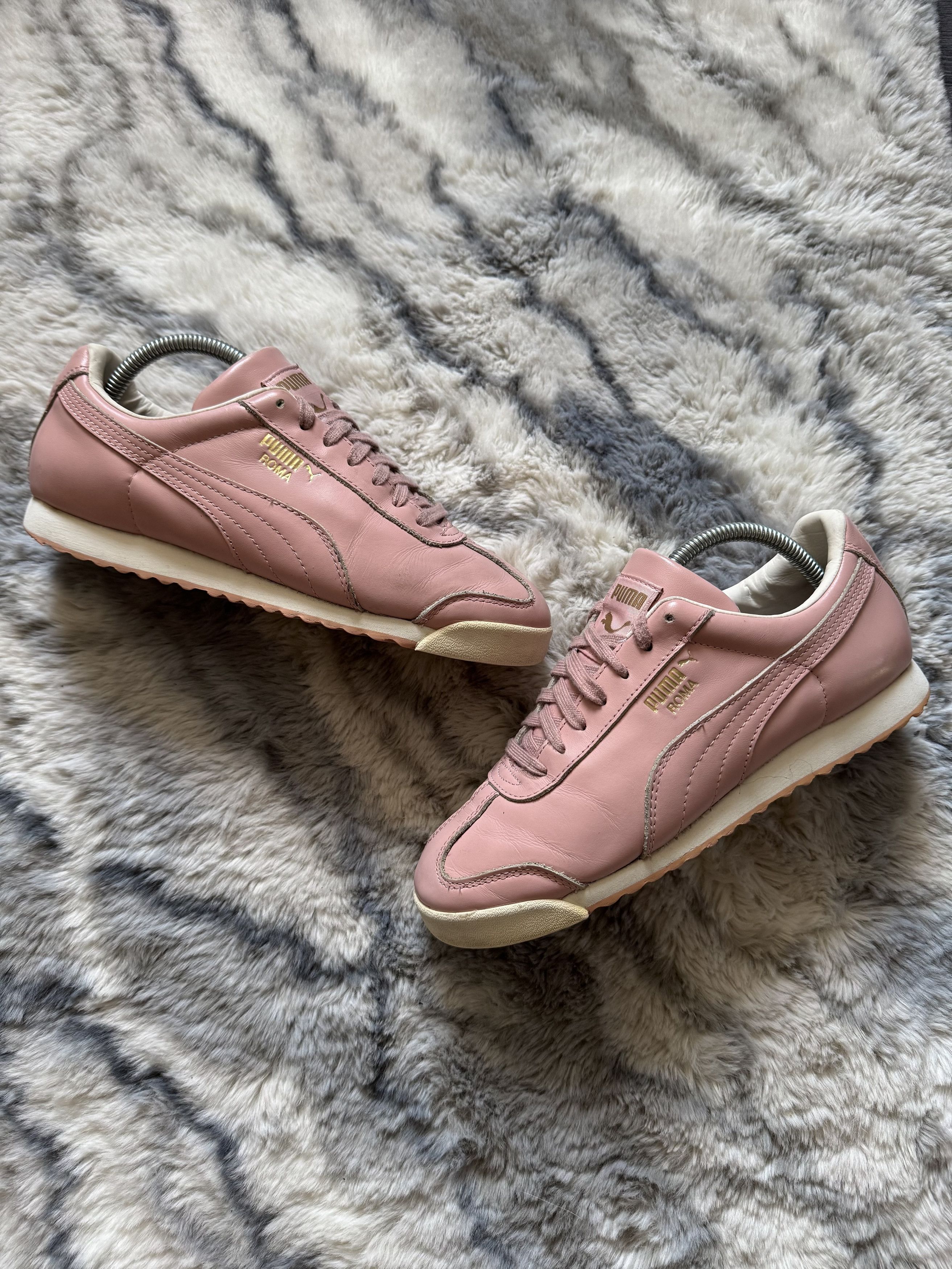 Puma Puma Roma Pink Hype Leather Sneakers Size US 8 / IT 38 - 1 Thumbnail
