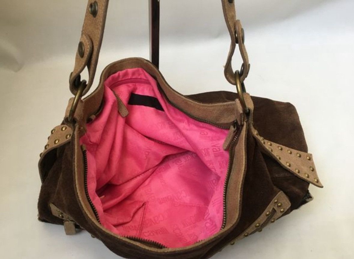 Just Cavalli Cavalli cream western suede hobo bag Size ONE SIZE - 8 Thumbnail