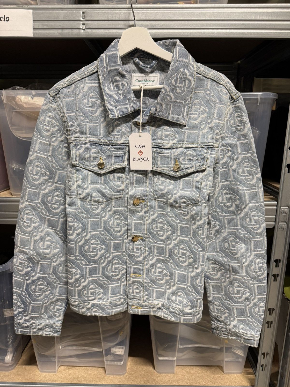 Casablanca Casablanca Monogram Denim Jacket NEW 1400$ Size US S / EU 44-46 / 1 - 1 Thumbnail