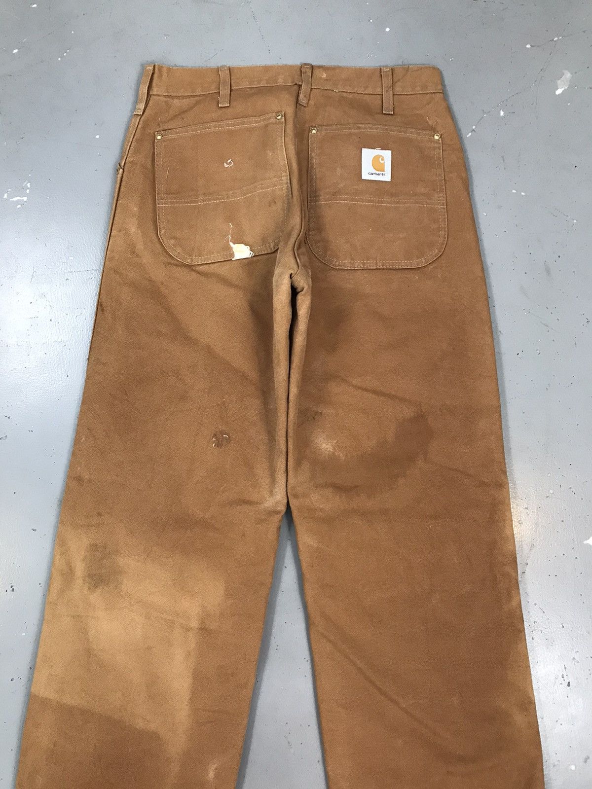 Carhartt × Vintage 90s Vintage Carhartt 62WQ blanket line carpenter denim Size US 30 / EU 46 - 9 Thumbnail