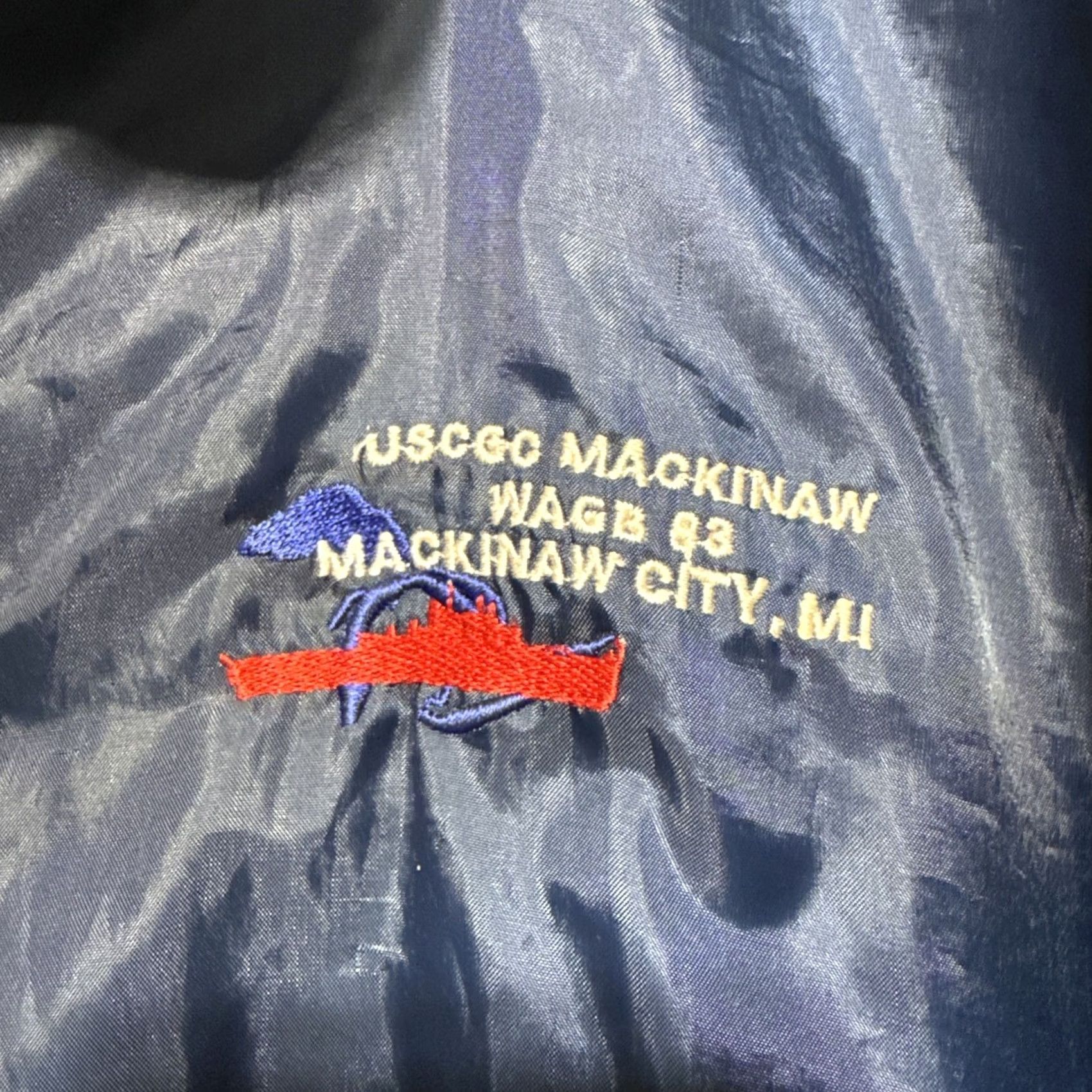 Vintage VINTAGE Oarsman 913 Jacket USCGC Mackinaw Coast Guard Large Navy Lined Rugged NOTE Size US L / EU 52-54 / 3 - 2 Thumbnail