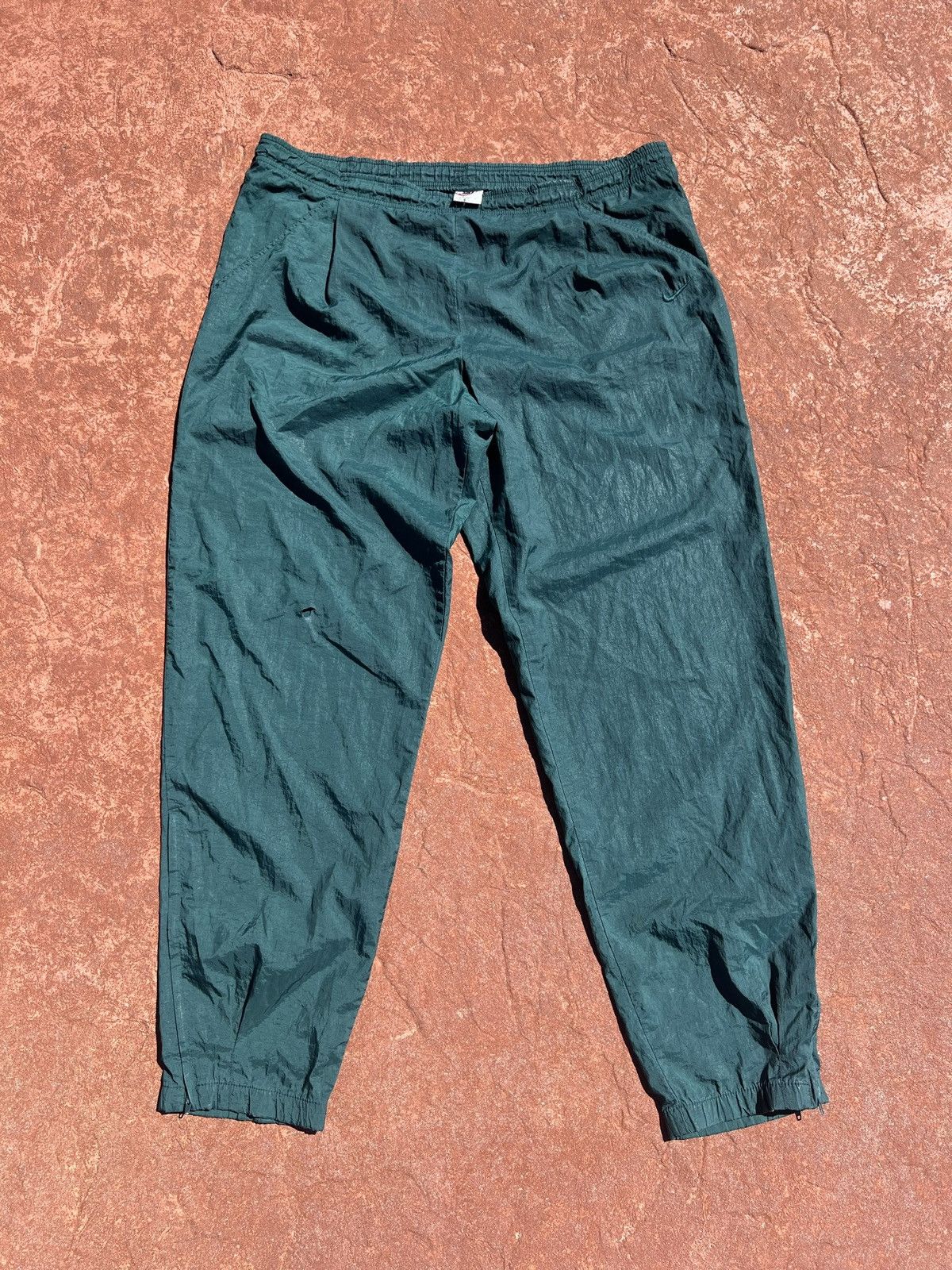 Nike Vintage 90’s Red Tag Nike Pine Green Track Pant Joggers Size US 38 / EU 54 - 3 Thumbnail