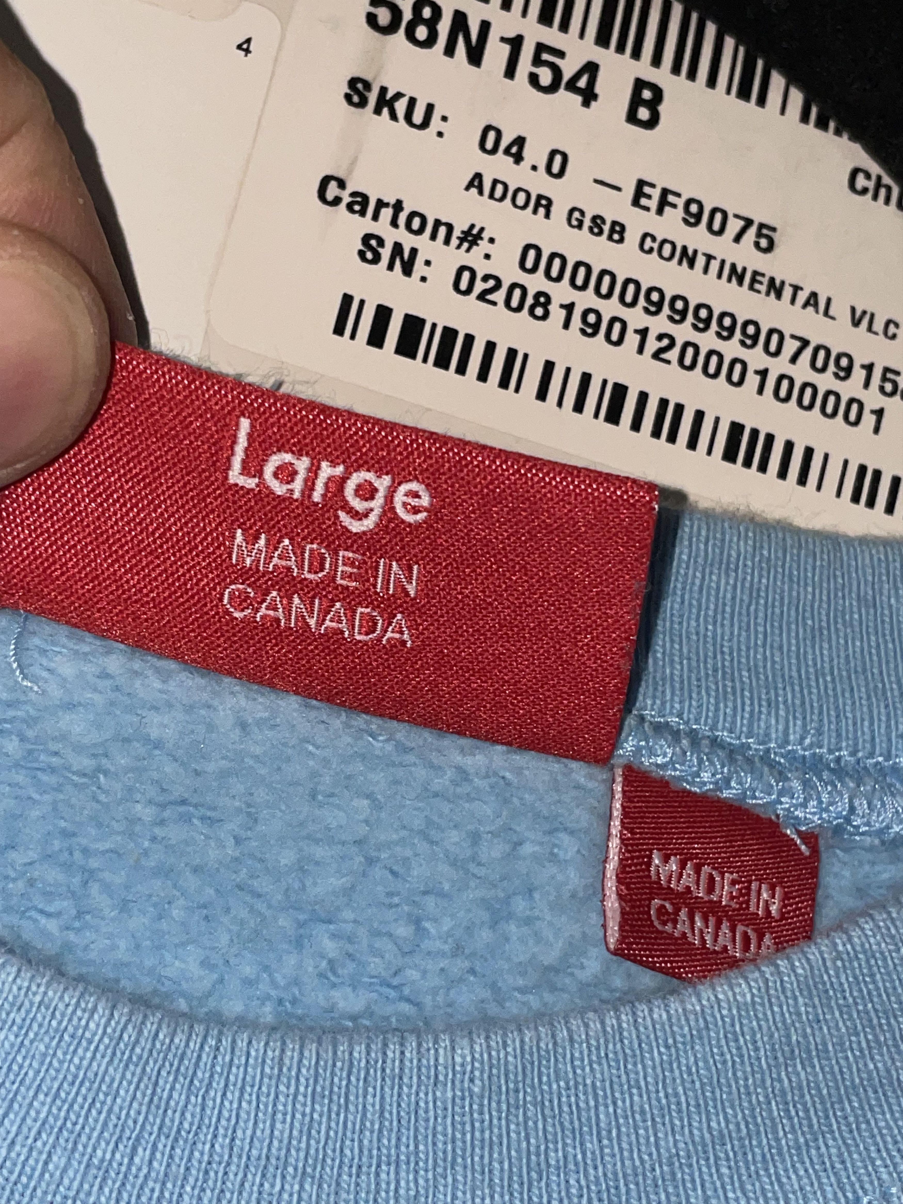 Supreme Supreme Stars Crewneck Ice Blue SS20 size Large NEW Size US L / EU 52-54 / 3 - 5 Thumbnail
