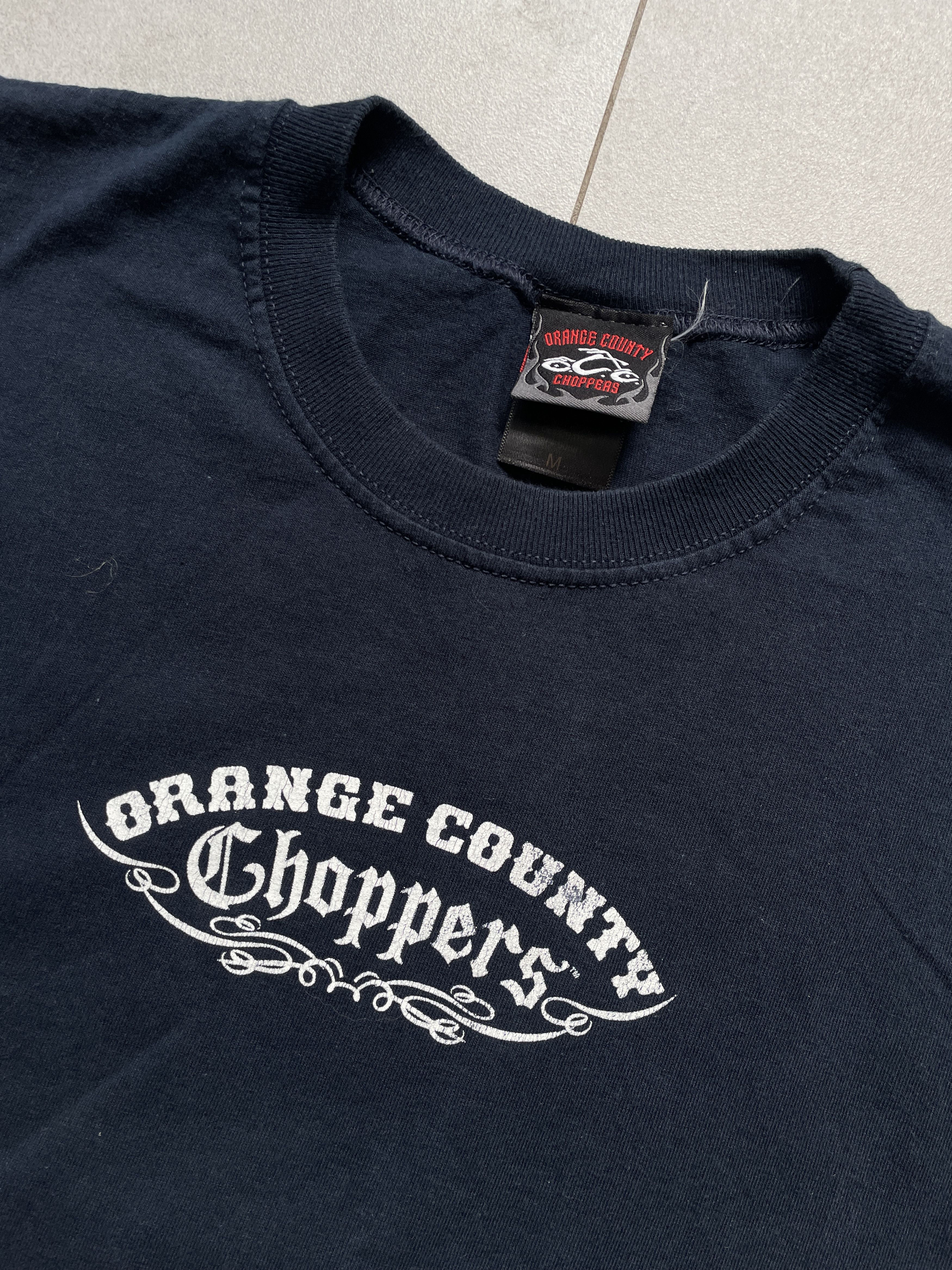 Vintage Y2K NAVY ORANGE COUNTY CHOPPERS BIKE WEEK NAVY SLEEVELESS Size US M / EU 48-50 / 2 - 2 Thumbnail