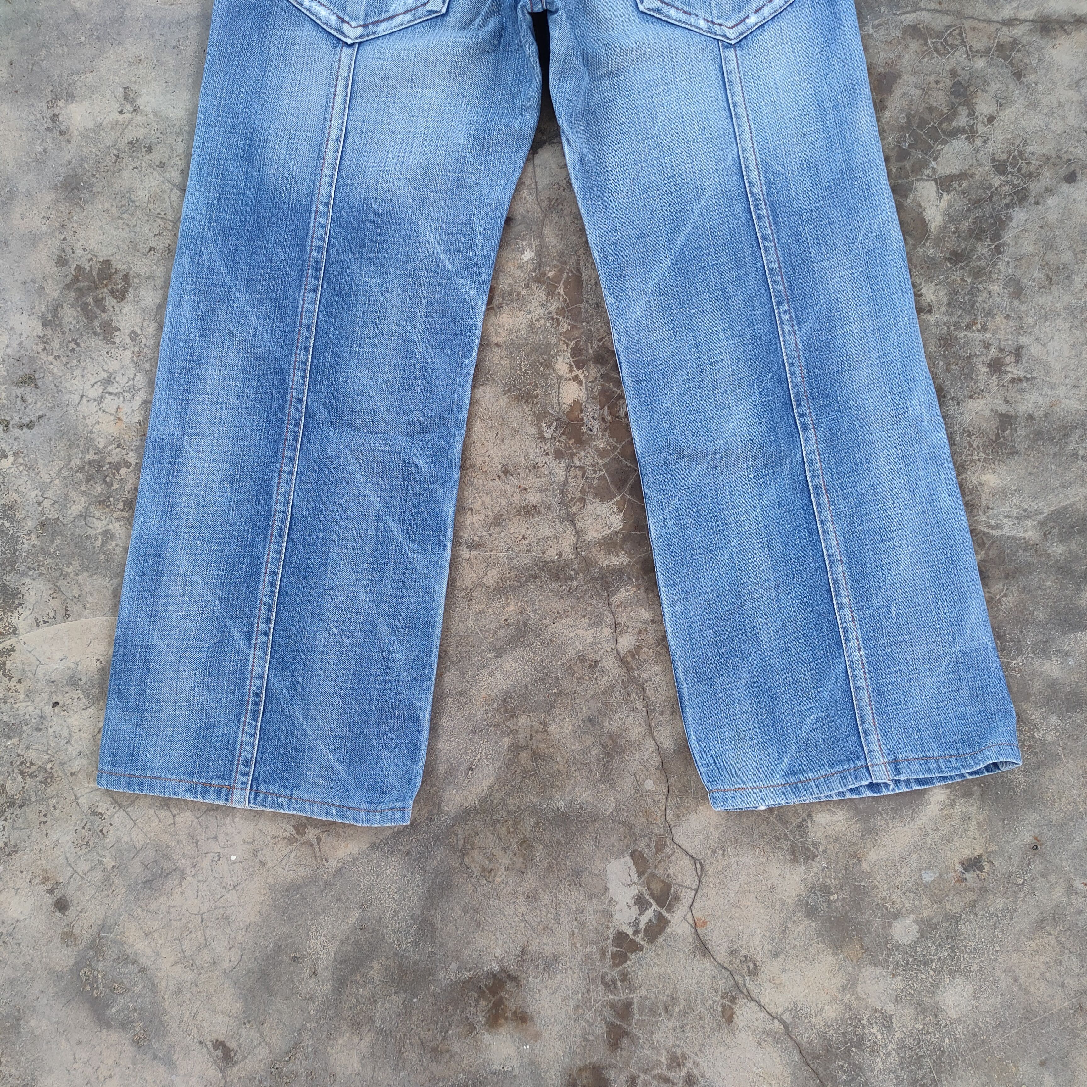 Japanese Brand VINTAGE JAPANESE DENIM BAGGY RIPPEP JEANS PANTS Size US 34 / EU 50 - 8 Thumbnail