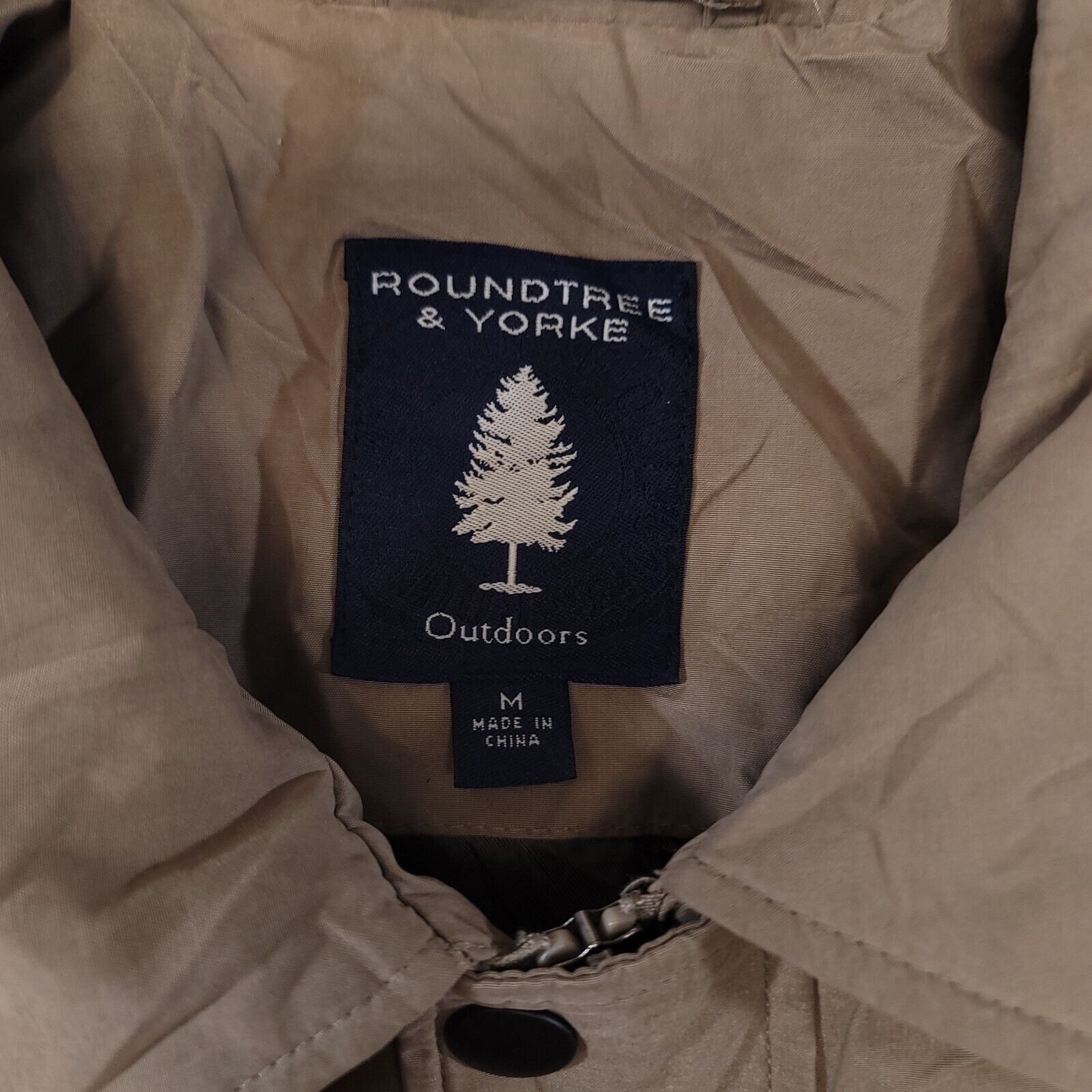 Roundtree & Yorke Roundtree & Yorke Outdoor Jacket Mens Size Medium M Beige Size US M / EU 48-50 / 2 - 3 Thumbnail