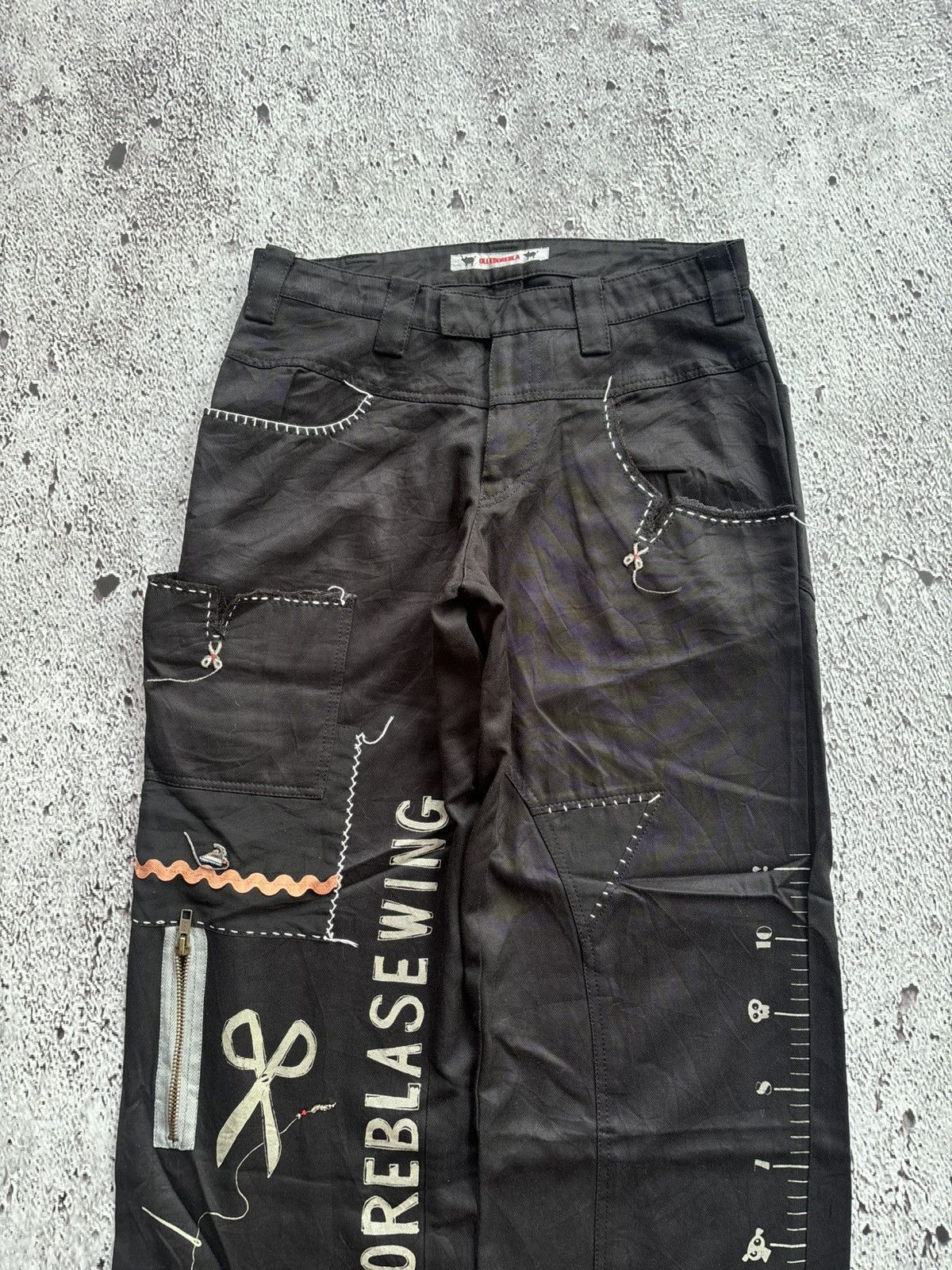 Hysteric Glamour Y2k Olleborebla bootcut black pants Size US 29 - 5 Thumbnail