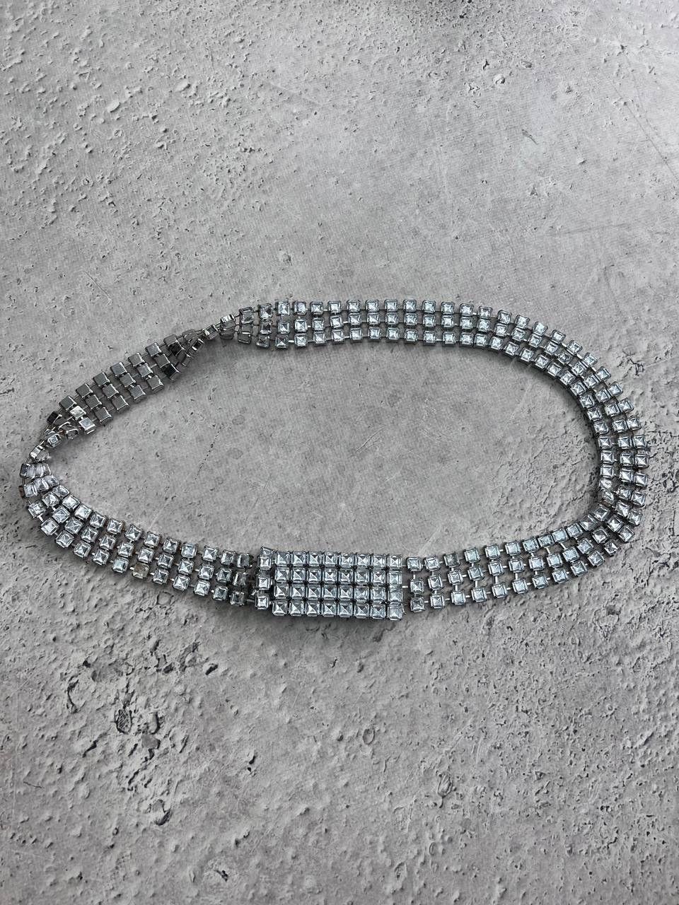 Japanese Brand VINTAGE RHINESTONES BELT BB SIMON STYLE Size ONE SIZE - 1 Thumbnail