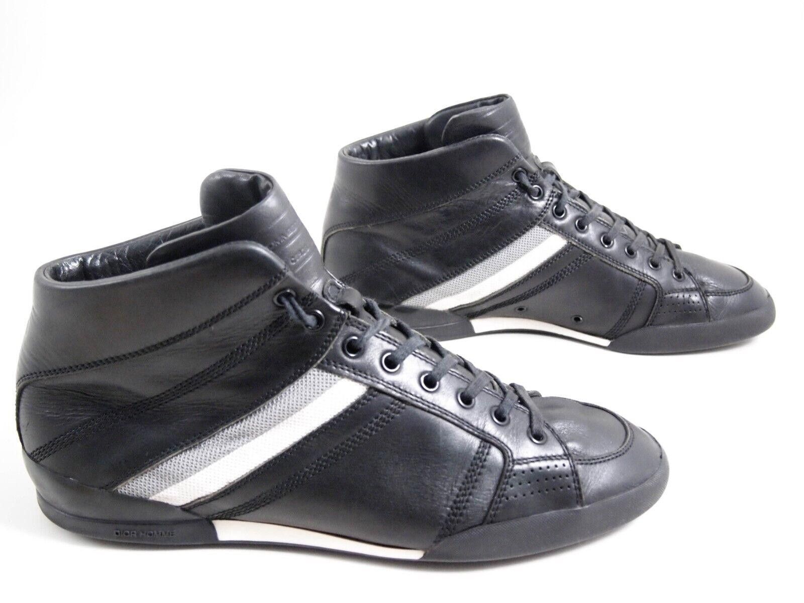 Dior Dior Homme High Top Sneakers Black Leather EU 41 US 8 Size US 8 / EU 41 - 6 Thumbnail