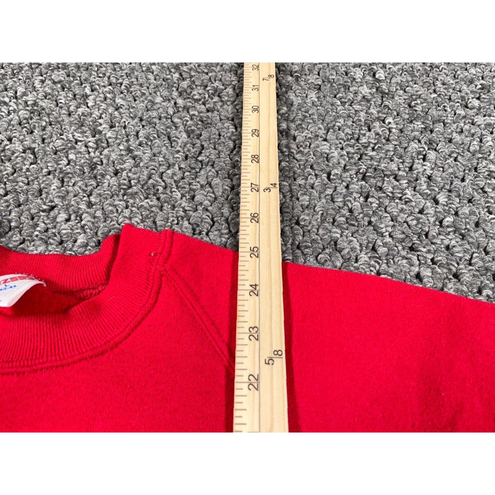 Jerzees VINTAGE Jerzees Sweatshirt 90s Christmas Kittens Raglan Sleeve Red Crew Neck Pullover Adult L Cat Womens Holiday Warm Sweatshirt Size L / US 10 / IT 46 - 7 Thumbnail