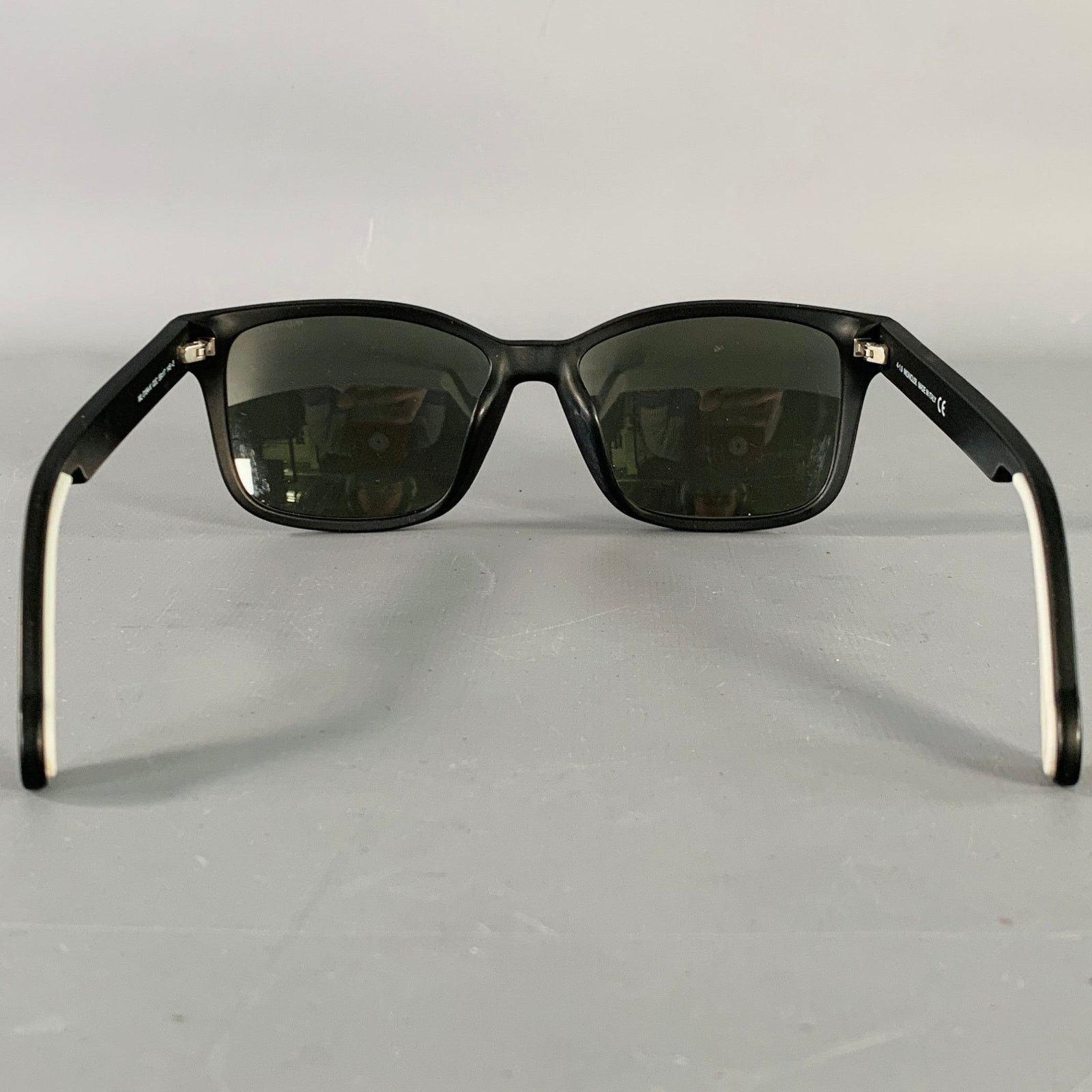 Moncler MONCLER Black Acetate Square Mirrored Sunglasses Size ONE SIZE - 3 Thumbnail