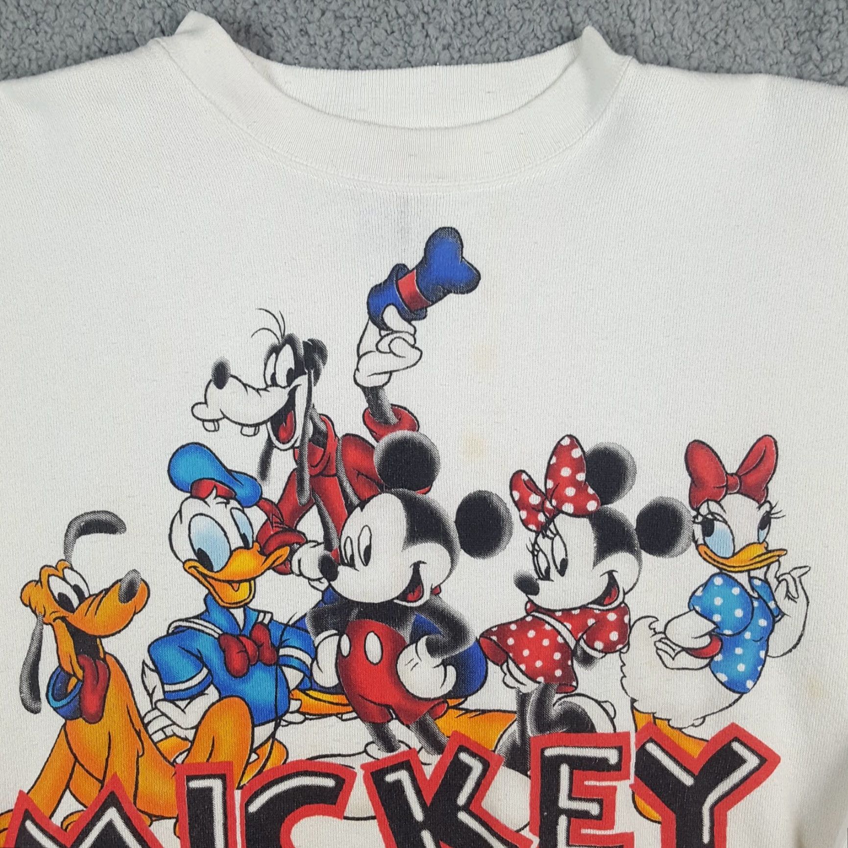 Mickey Unlimited VINTAGE Mickey Mouse Friends Cartoon Disney Men's XL Pullover Crewneck Sweatshirt Size US XL / EU 56 / 4 - 2 Thumbnail