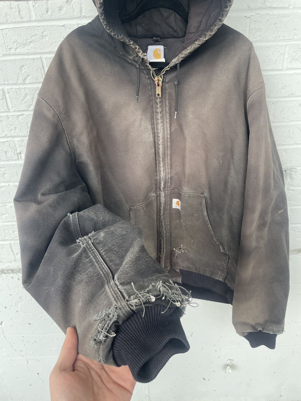 Carhartt Faded & Distressed Carhartt hooded active jacket Size US XXL / EU 58 / 5 - 1 Thumbnail