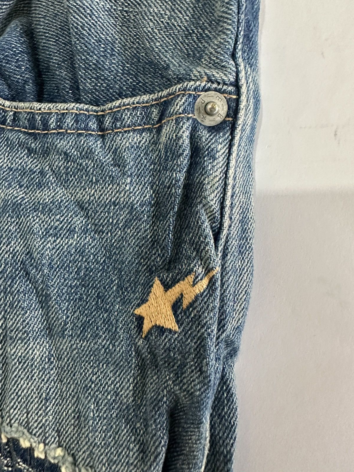 Bape Bape 1999 Type-02 Distressed Denim Jeans Size M Size US 32 / EU 48 - 3 Thumbnail