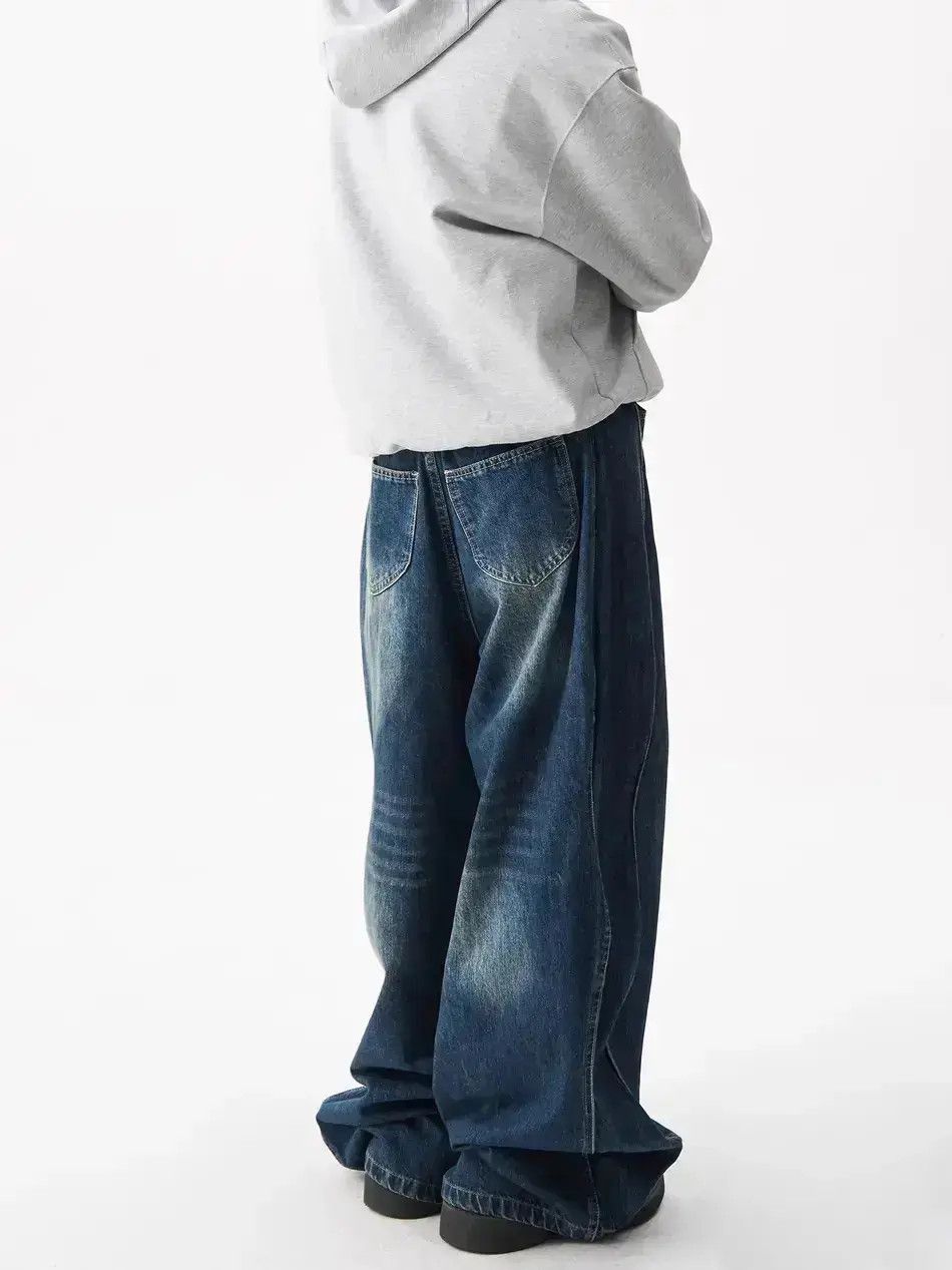 Japanese Brand × Jean Retro curved wide leg jeans Size US 32 / EU 48 - 6 Thumbnail