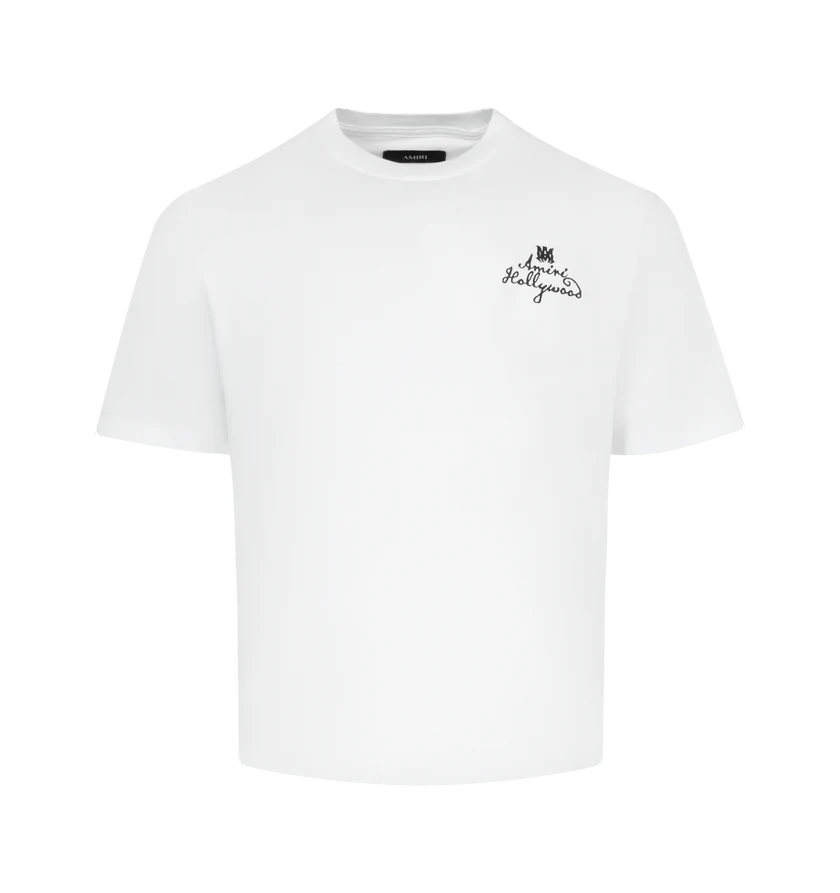 Amiri o1h1sh11225 Ma Hollywood Tee in White Size US XXL / EU 58 / 5 - 1 Thumbnail