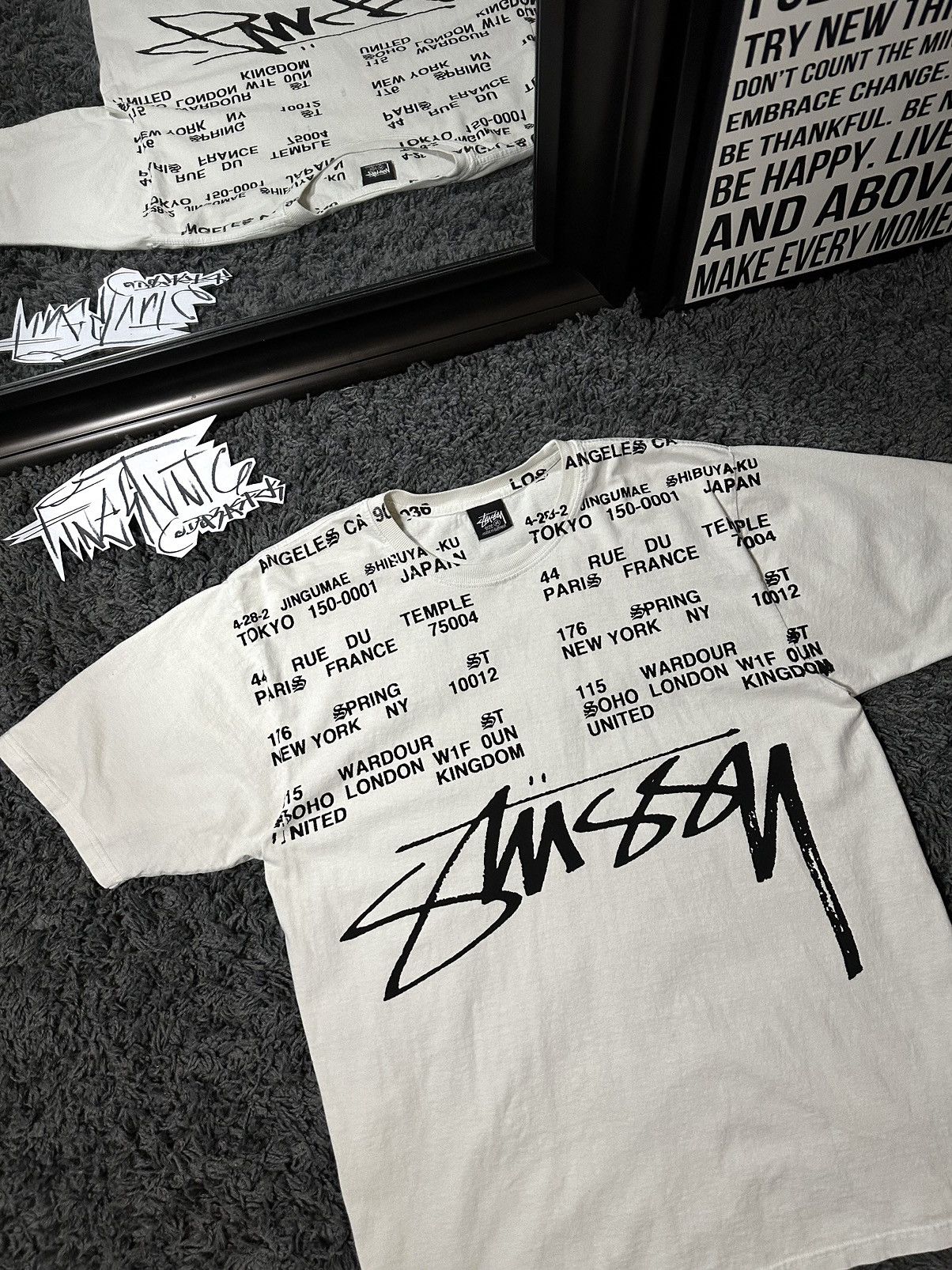 Stussy Stüssy Locations Pigment Dyed Tee Size US M / EU 48-50 / 2 - 2 Thumbnail