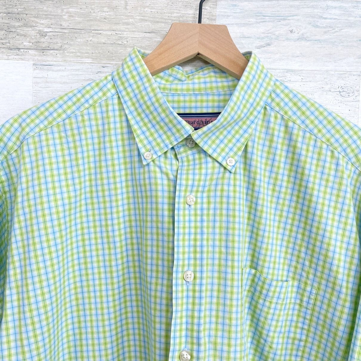 Vineyard Vines Vineyard Vines Murray Long Shirt Green Plaid Preppy Mens XL Size US XL / EU 56 / 4 - 2 Thumbnail