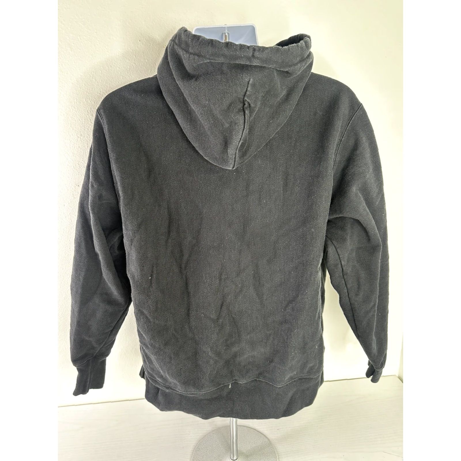 Champion VINTAGE Champion Reverse Weave Hoodie Mens Large Black Long Sleeve Sweatshirt Size US L / EU 52-54 / 3 - 2 Thumbnail