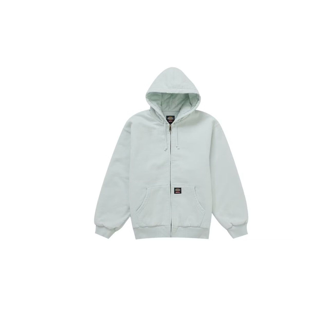 Supreme Dickies Quilted Lined ZipUp Sweatshirt LightBlue XXL