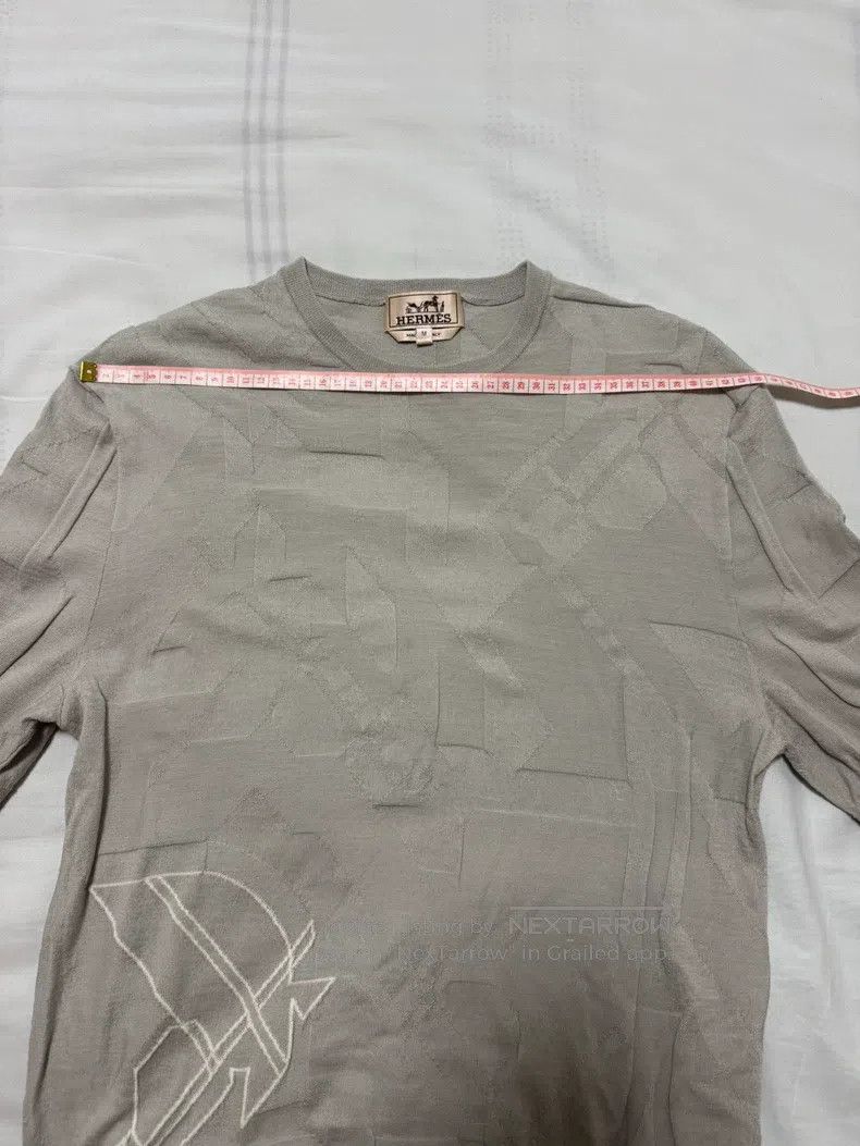 Hermes Hermes Knitted short-sleeved shirt, 100% wool Size US M / EU 48-50 / 2 - 3 Thumbnail