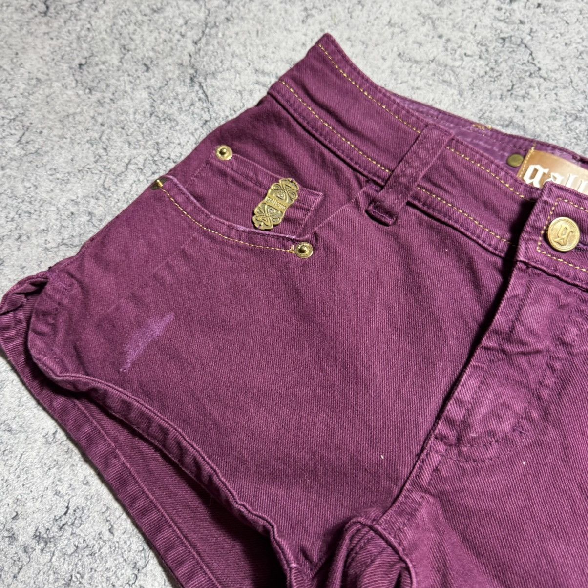 John Galliano NEW Galliano Y2K 00s Mini Shorts Size 25" / US 0 / IT 36 - 5 Thumbnail