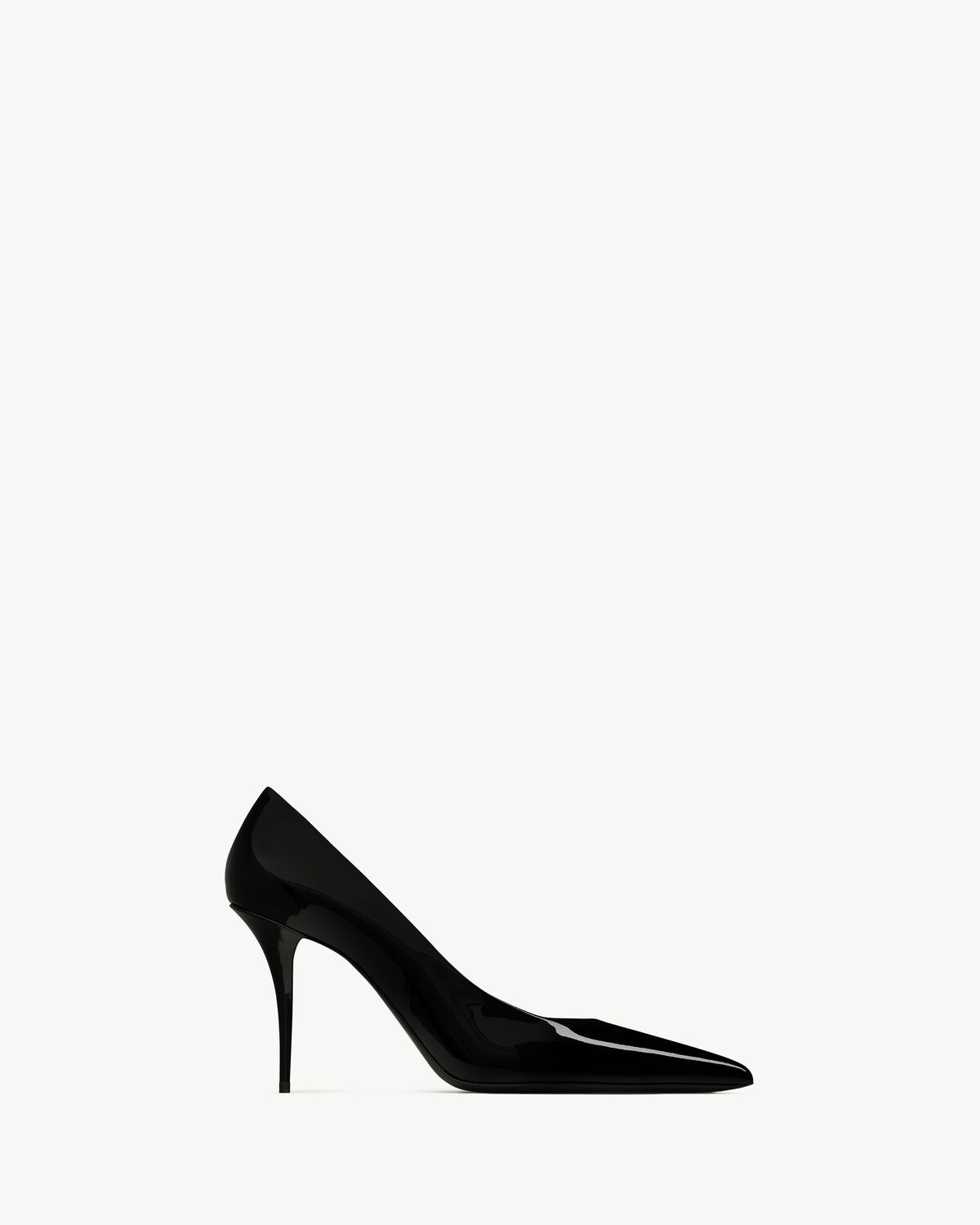 Saint Laurent Paris o1bcso1str0426 Norma Pumps In Patent Leather in Black Size US 10 / IT 40 - 1 Thumbnail