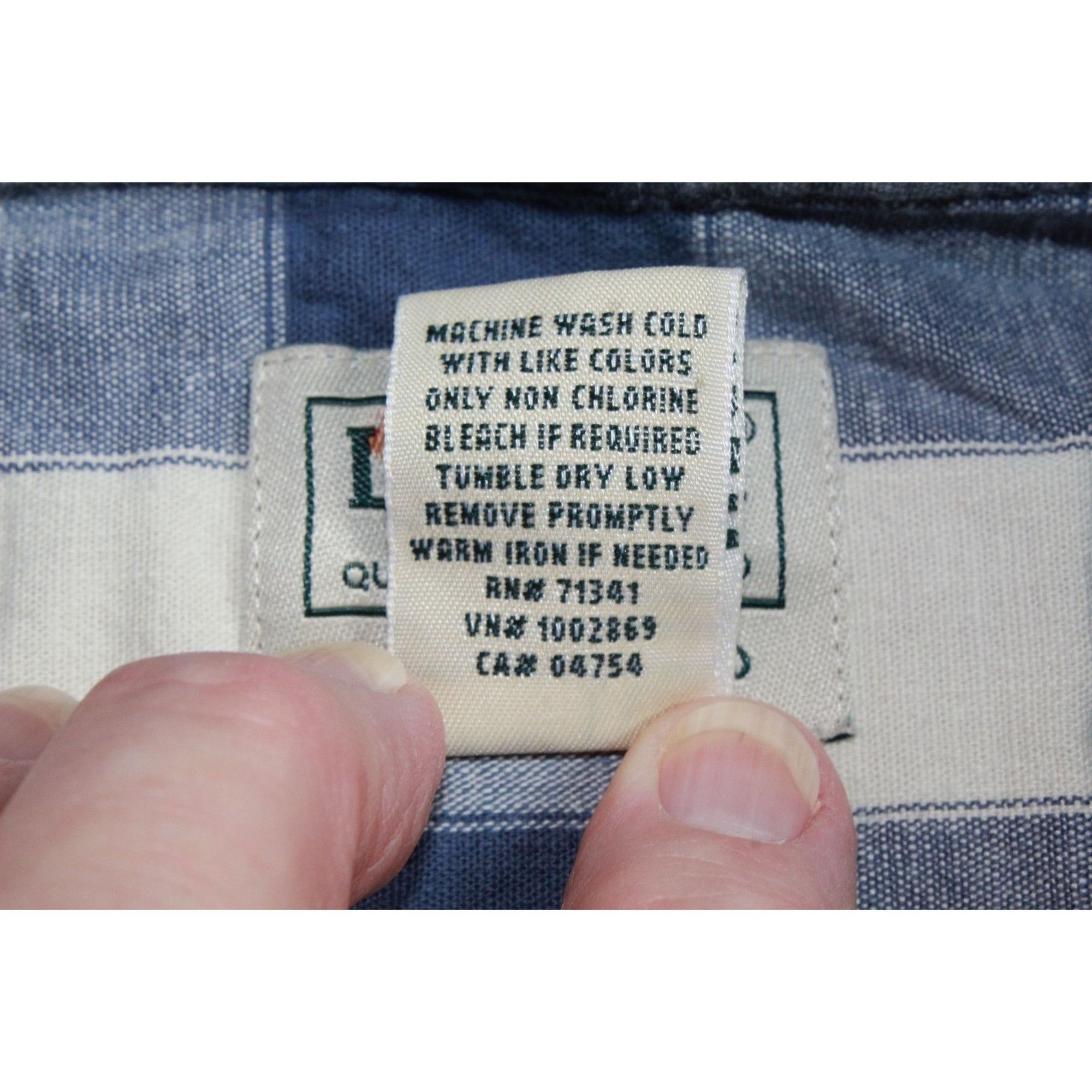 L.L. Bean LL Bean Men's Comfort Stretch Chambray Shirt Blue Plaid Size US L / EU 52-54 / 3 - 8 Thumbnail