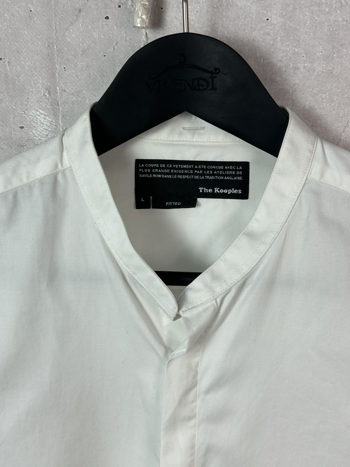 The Kooples The Kooples Fitted White Cotton Long Sleeve Men’s Shirt Size US L / EU 52-54 / 3 - 2 Thumbnail