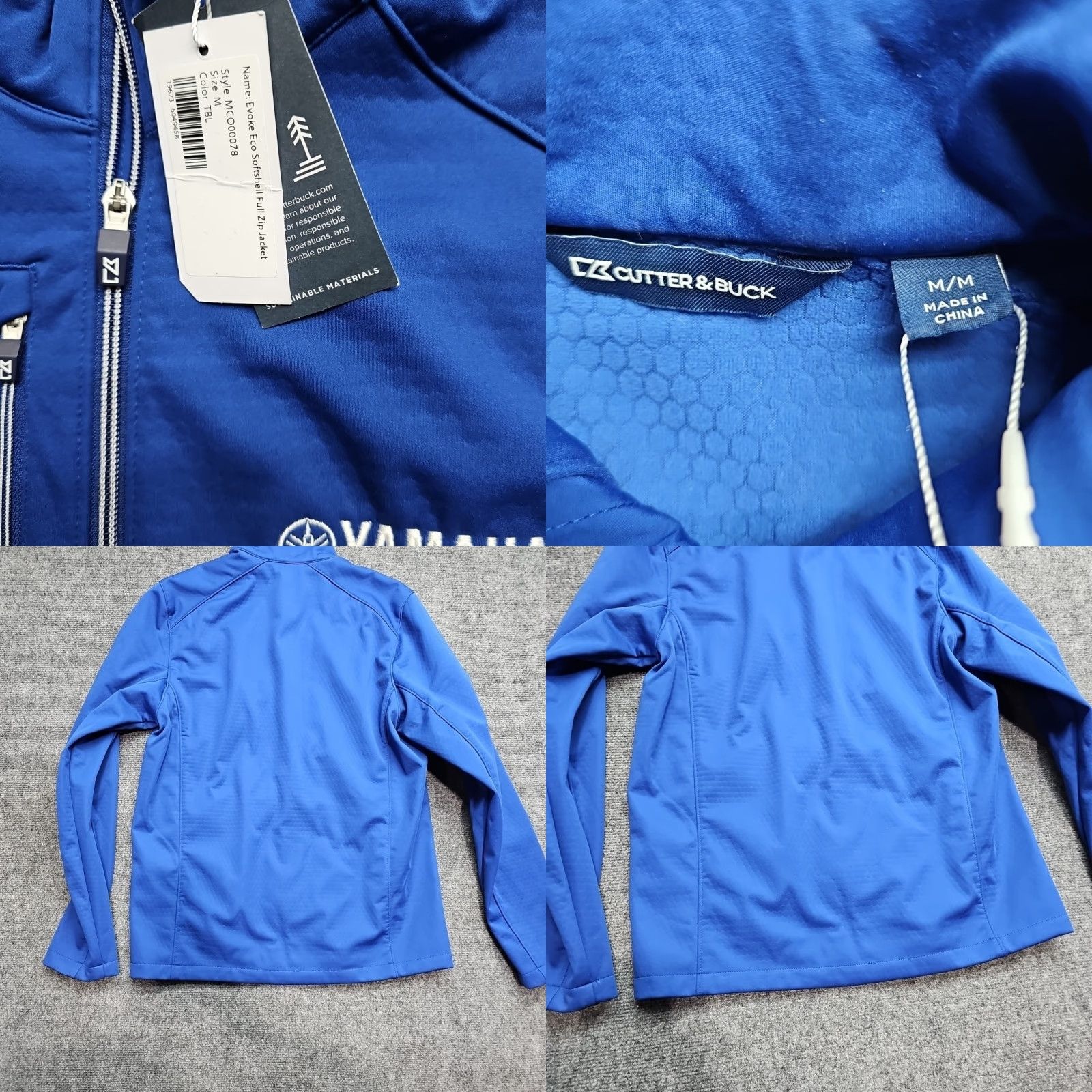Yamaha Yamaha Racing Jacket Men M Blue Lightweight Full Zip Racer Motorcycle Sports Jacket Men Regular Century Buck Blue Light Zip Size US M / EU 48-50 / 2 - 8 Thumbnail