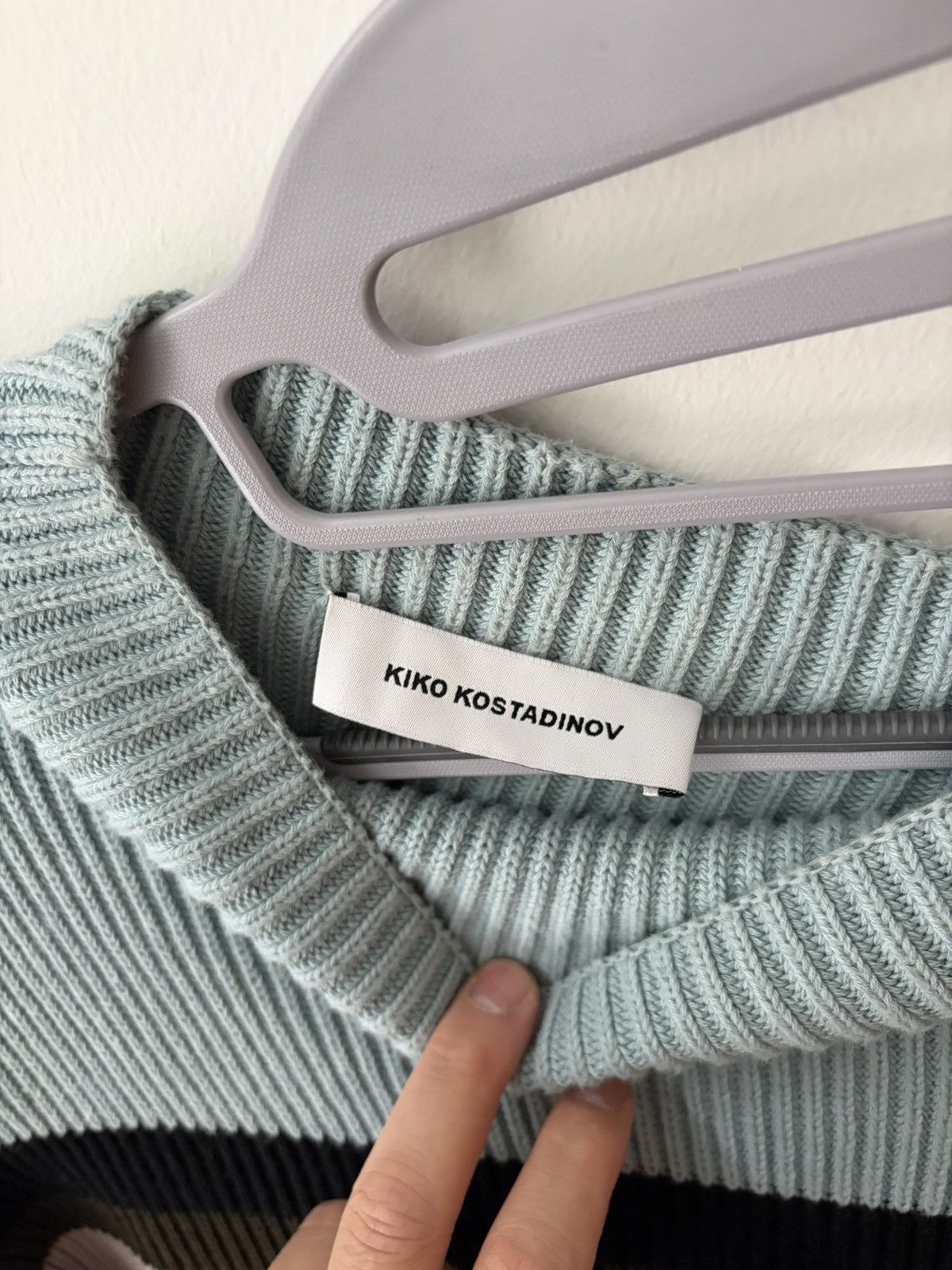 Kiko Kostadinov Kiko Kostadinov Men's Essick Stripe Long Sleeve Sweater Size US M / EU 48-50 / 2 - 4 Thumbnail