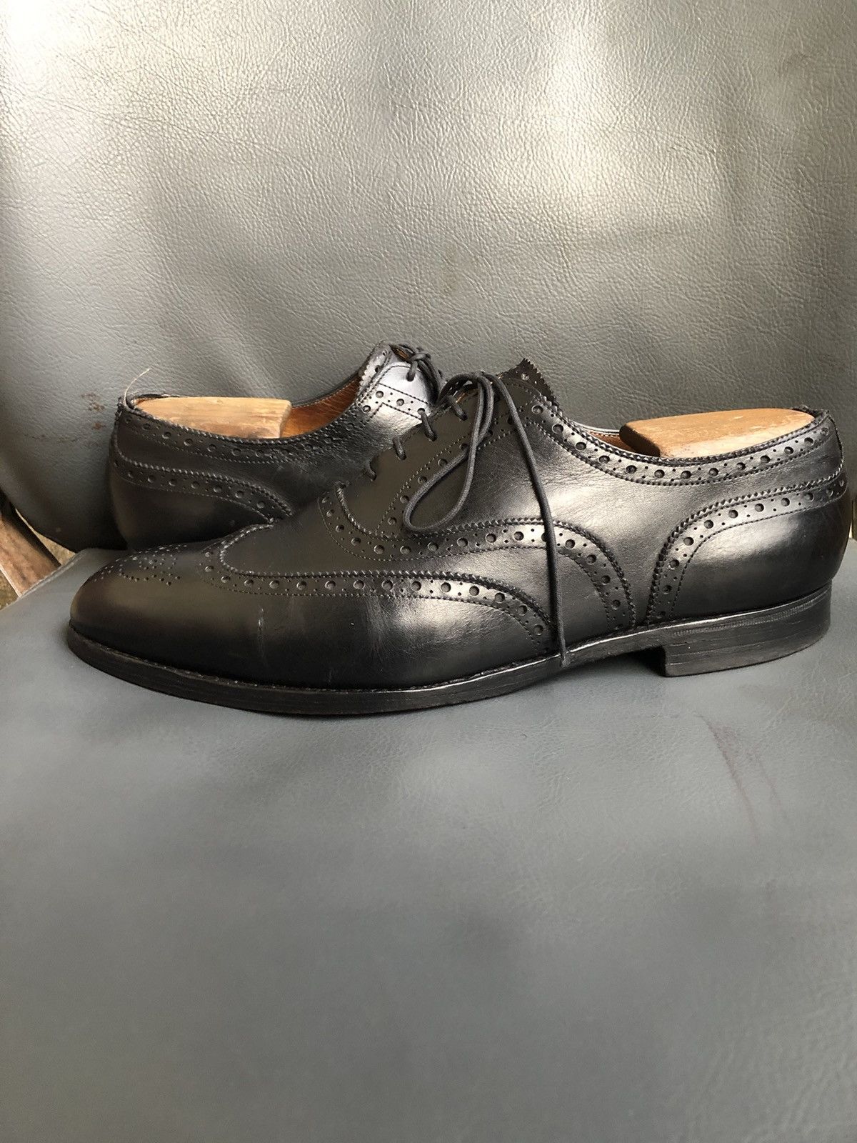 Edward Green Edward Green Black Leather Men’s Dress shoes size 8.5 E Size US 8.5 / EU 41-42 - 6 Thumbnail