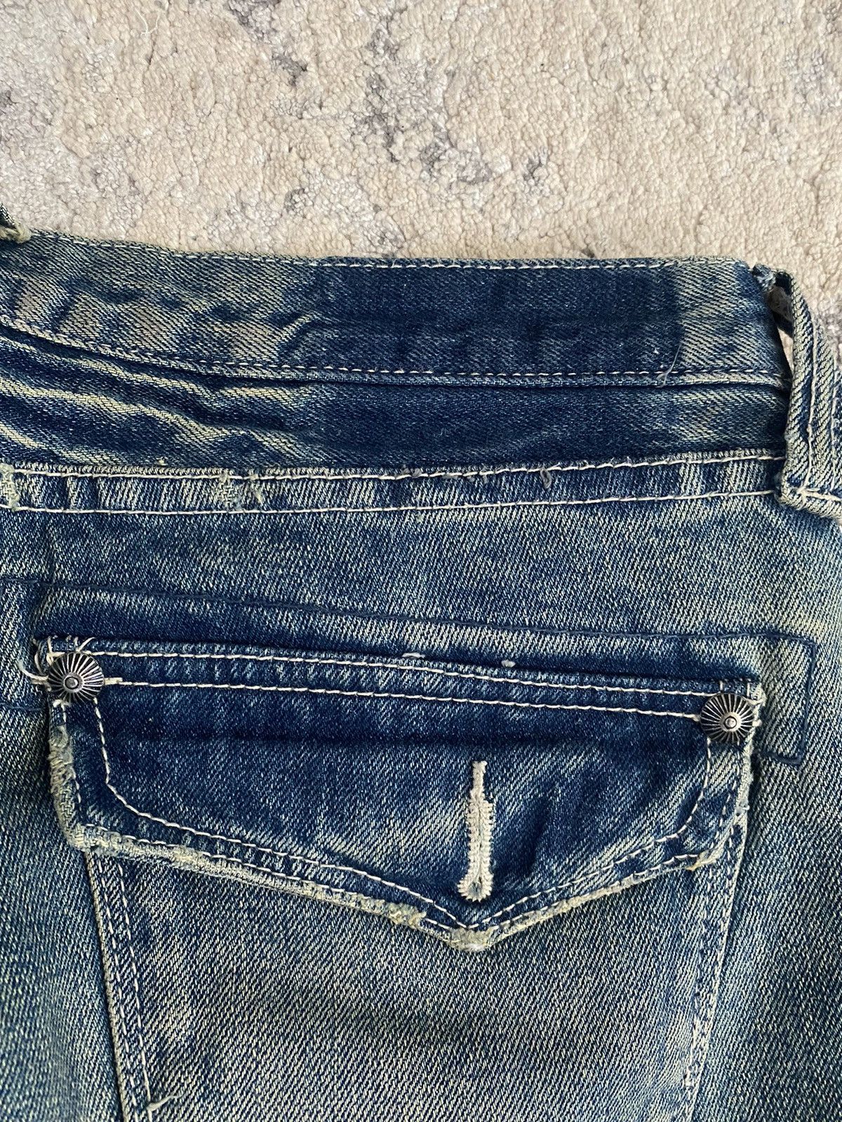 JACKROSE Jack Rose Luv Maison - Painter Flared Low Waist Jeans Size US 29 - 11 Thumbnail