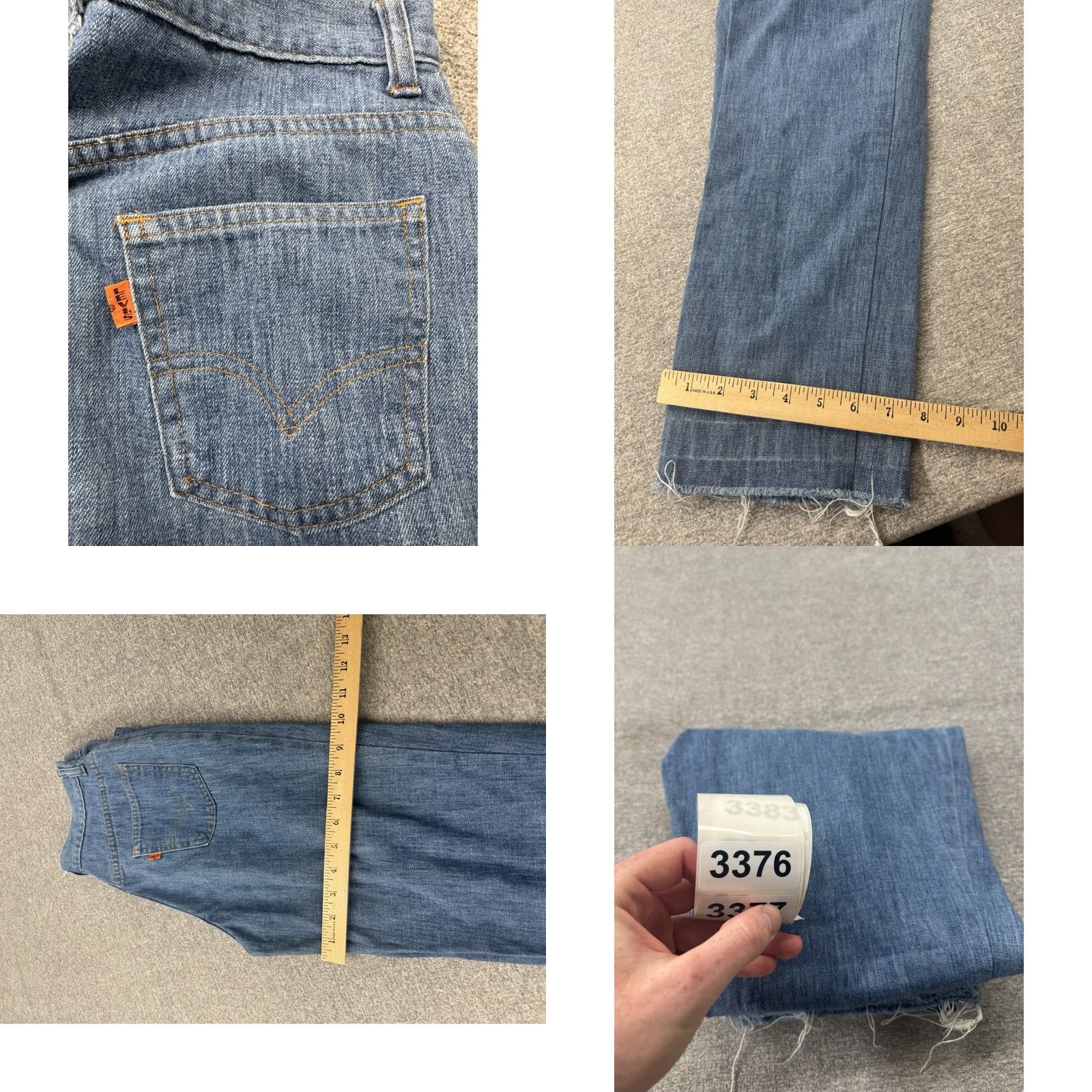 Vintage VINTAGE Levi’s Denim Jeans Big E Orange Tab 60s 70s 26x29 Made in USA Mens Rockabilly Casual Regular Blue 1970s Size US 26 / EU 42 - 10 Thumbnail