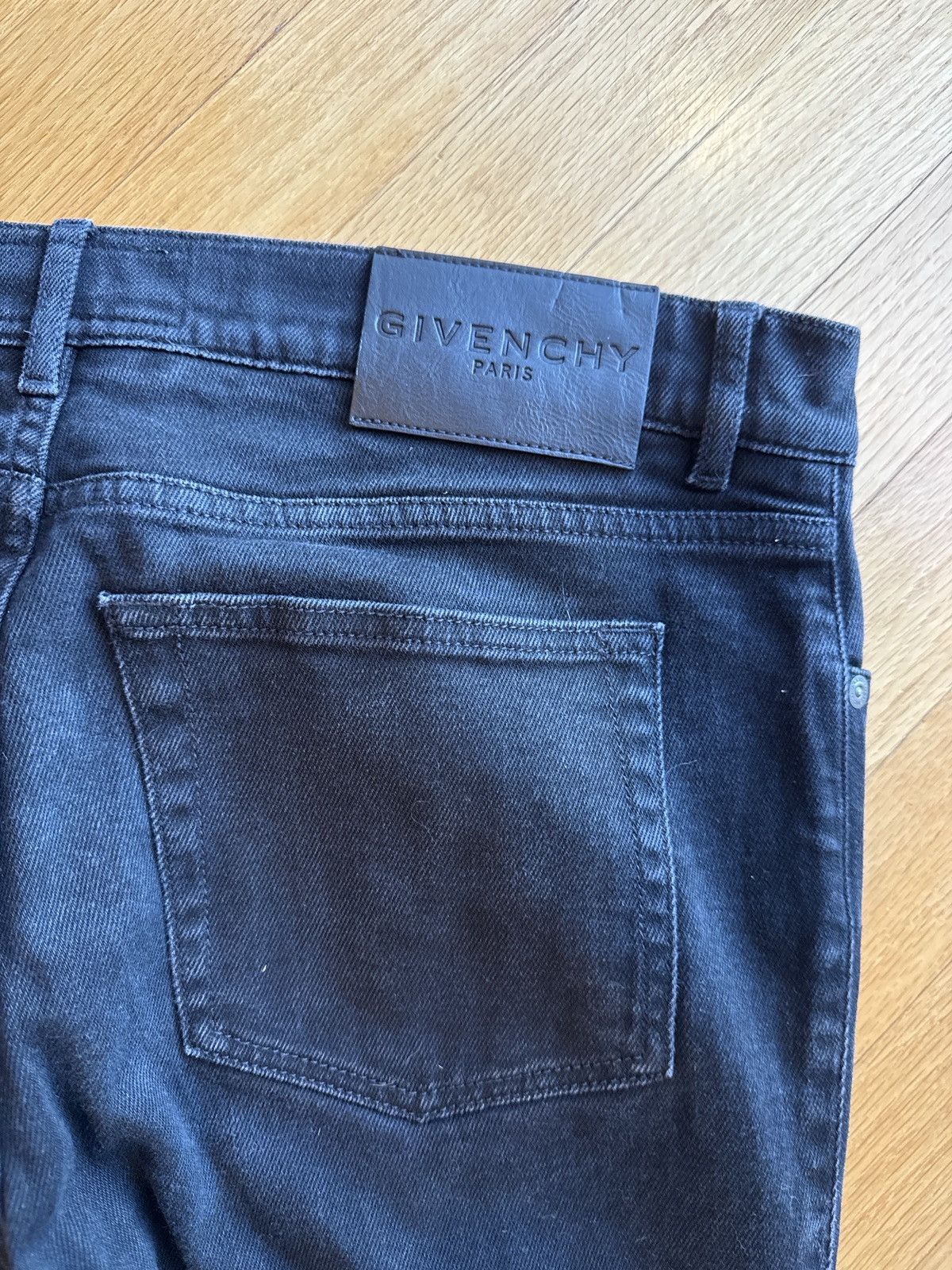 Givenchy Givenchy Side Stripe Black Denim Size US 32 / EU 48 - 2 Thumbnail