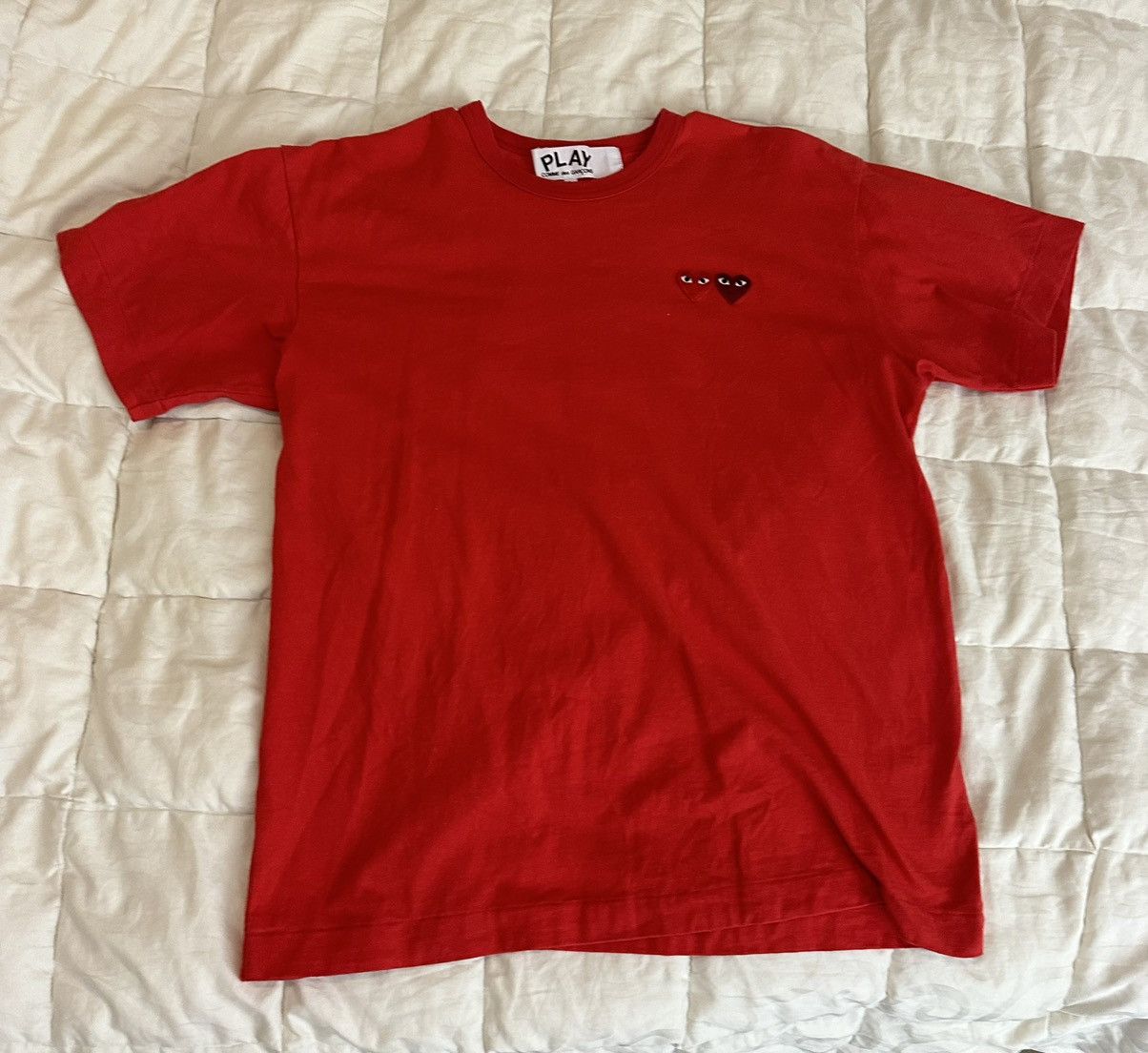 Comme des Garcons PLAY Comme Des Garçon Play red tee shirt Size US L / EU 52-54 / 3 - 1 Thumbnail