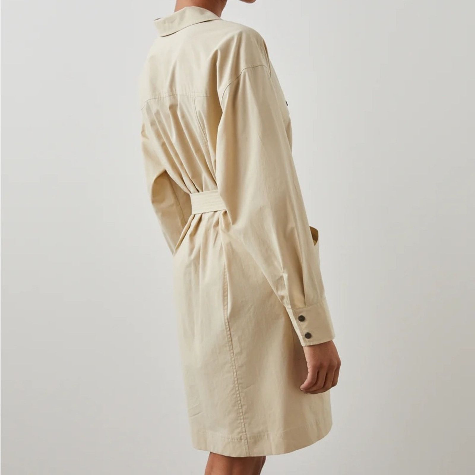 Rails Rails S Noor Trench Coat Dress in Tidal Foam Size S / US 4 / IT 40 - 4 Thumbnail