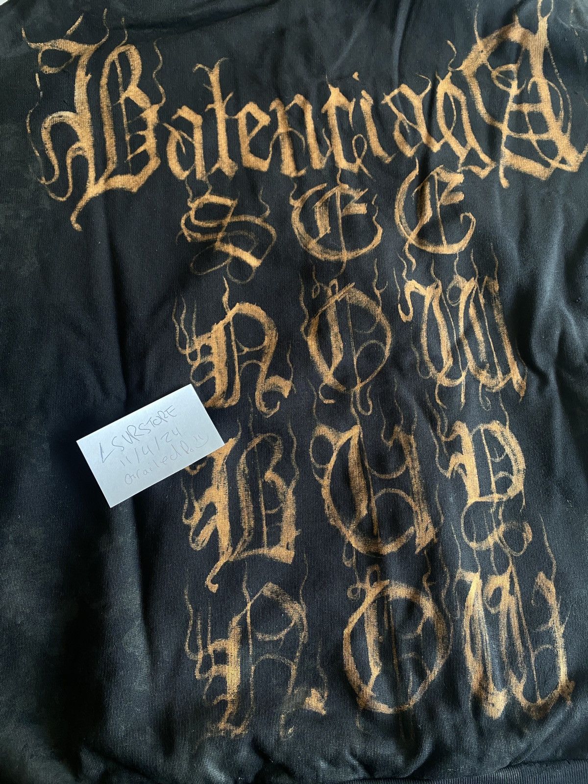 Balenciaga Balenciaga Heavy Metal Zip Hoodie with Mud Details Large Size US L / EU 52-54 / 3 - 3 Thumbnail